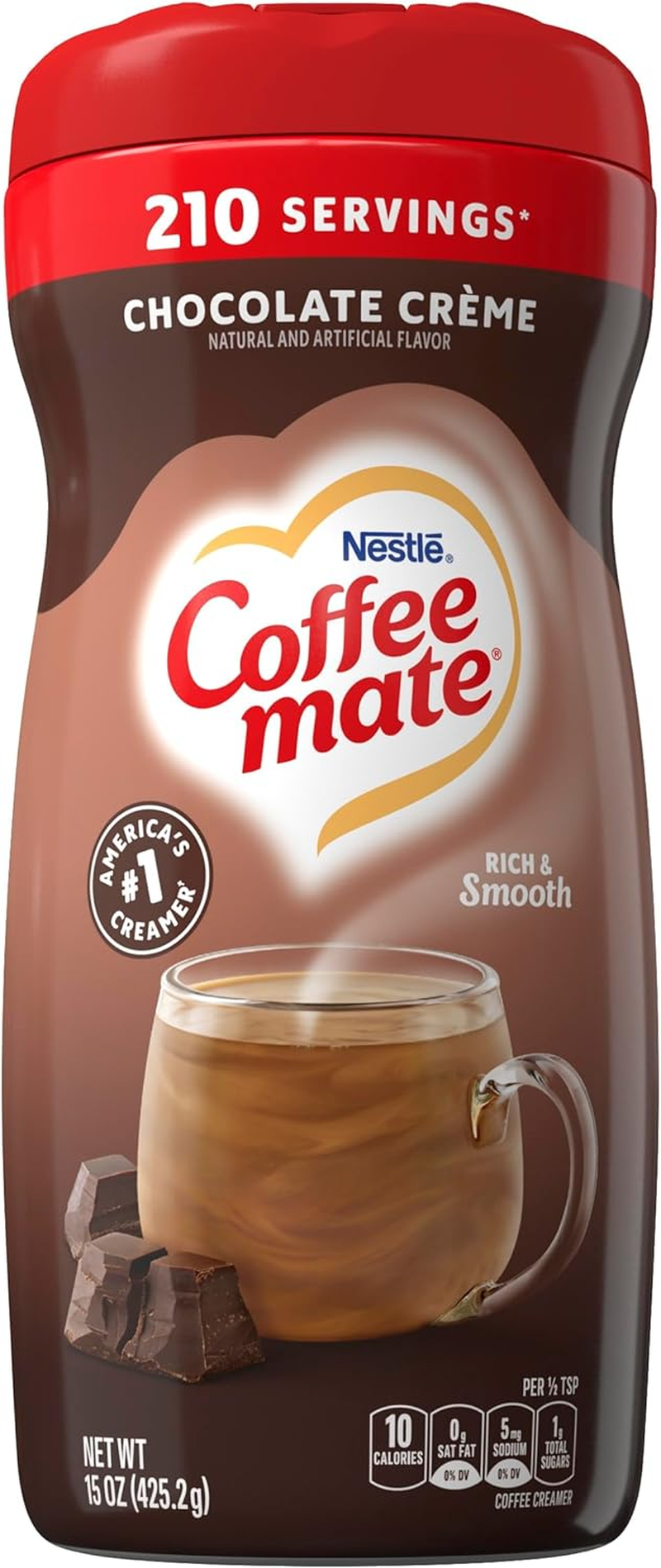 Nestle Coffee-Mate Chocolate Creme Flavour Coffee Creamer 425 G image number 5