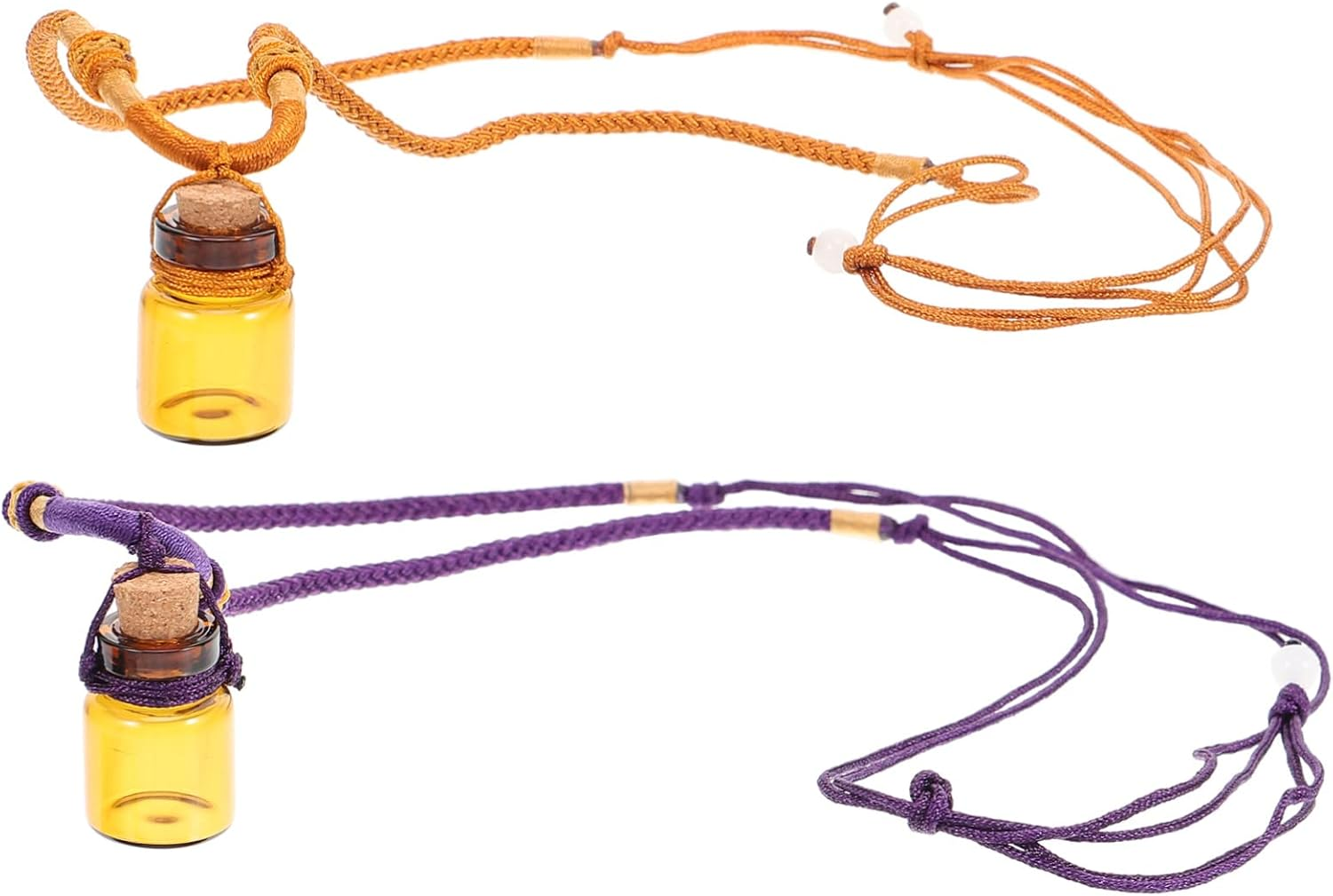 PLAFOPE 6Pcs Empty Perfume Bottle Essential Oil Pendants Creative Aroma Bottle Pendant Necklace image number 3