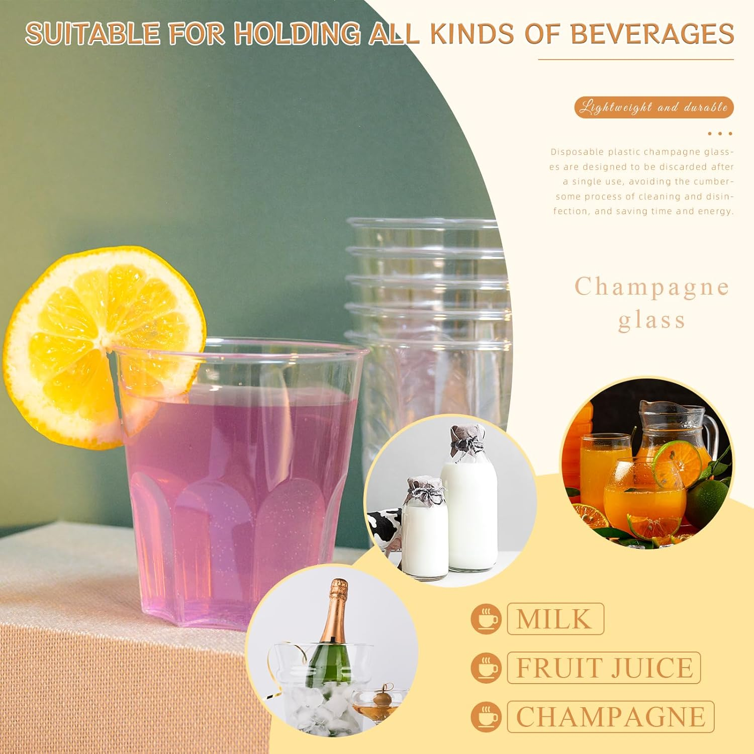 50 Pcs Clear Reusable Plastic Cups Durable Drinking Cups 240Ml Elegant Party Wine Glassestumblers Shot Cup for Home Decor Party Weddings Birthdays Camping(8 OZ)