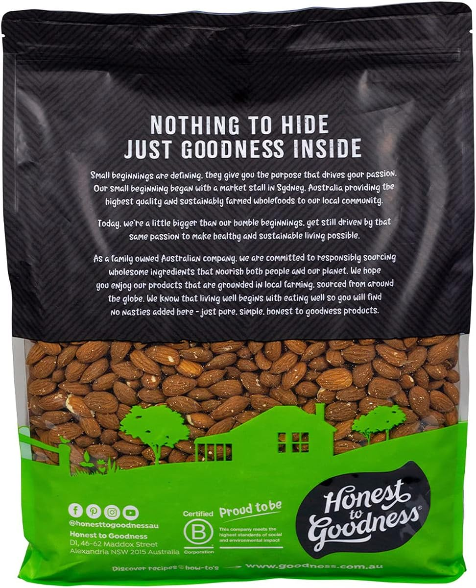 Honest to Goodness, Insecticide Free Almonds, 5 Kilograms - 100% Australian Grown, These Nutritious Nuts Are Fantastic in Cooking, Baking and for Snacking. image number 3