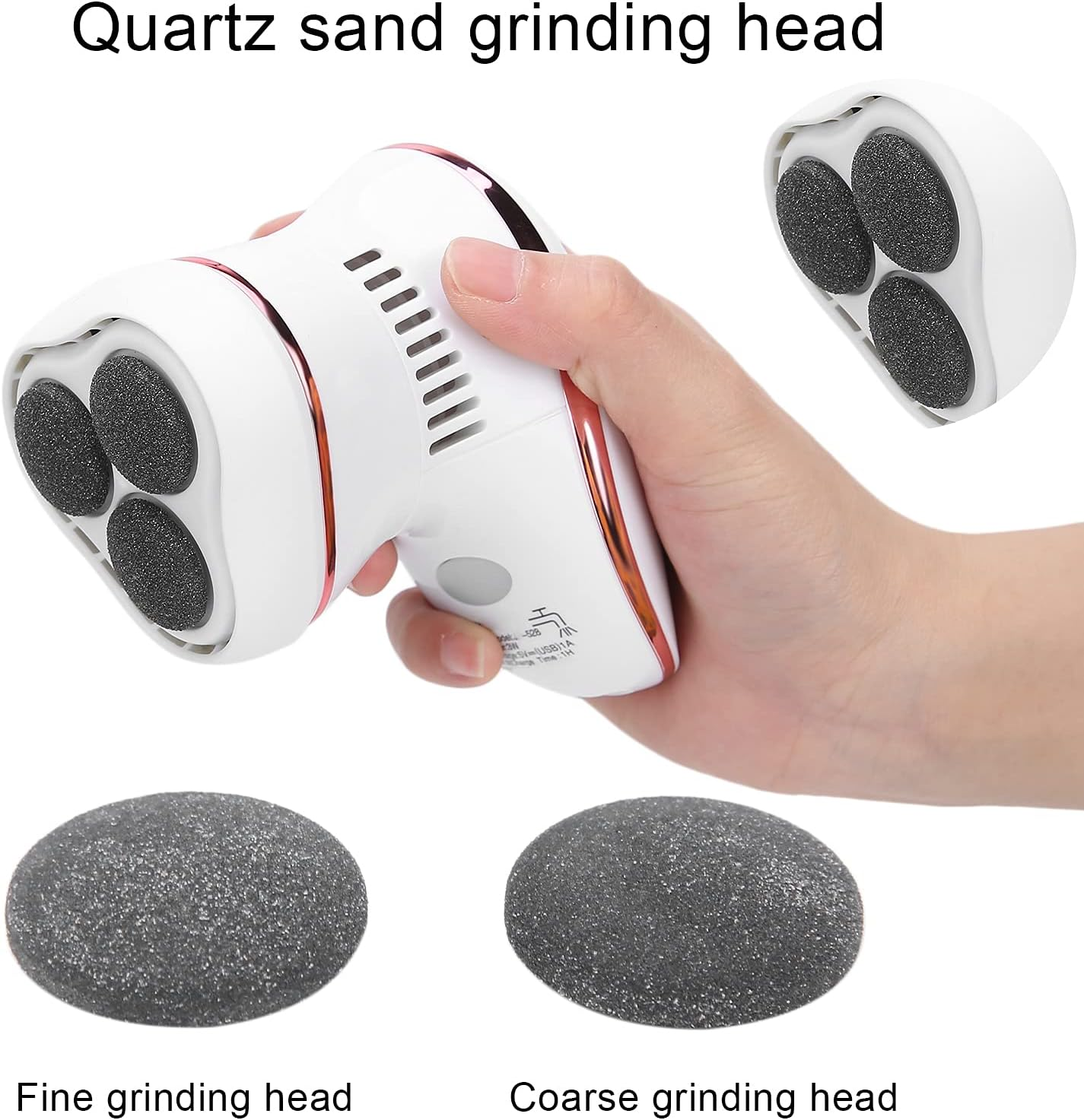 Electric Callus Remover, Vacuum Callus Remover for Dead Skin, Electric Foot Grinder, Exfoliating Foot, Callus Remover for Dead Skin, Pedicure Tools, Foot Care for Fer