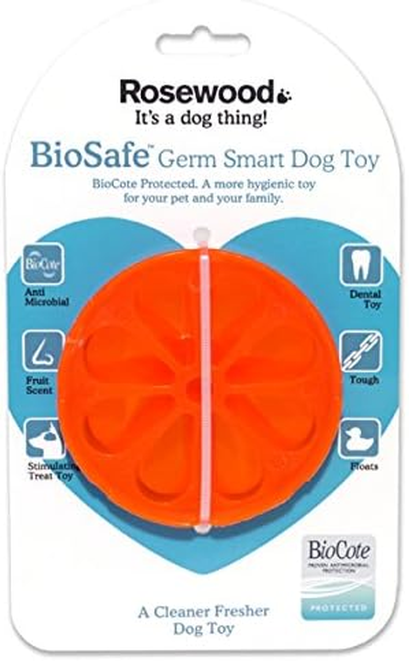 Rosewood 43001 Biosafe Orange Germsmart Dog Toy image number 6