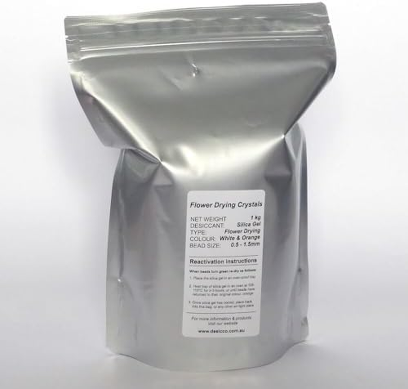 Florasorb Flower Drying Crystals. 500G Reusable Silica Gel for Drying Flowers. Silica Gel Flower Drying Crystals, Color Indicating Flower Drying Silica. 500G image number 2