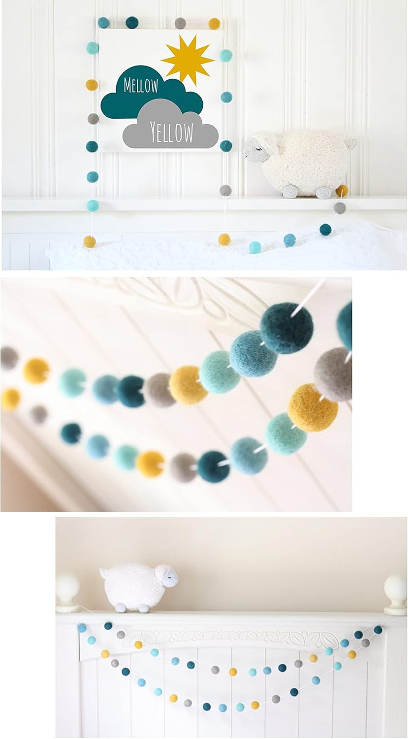 Felt Pom Pom Balls 2Cm 80Pc Wool Bunting Home Decor DIY Custom Felt Ball Party Garland