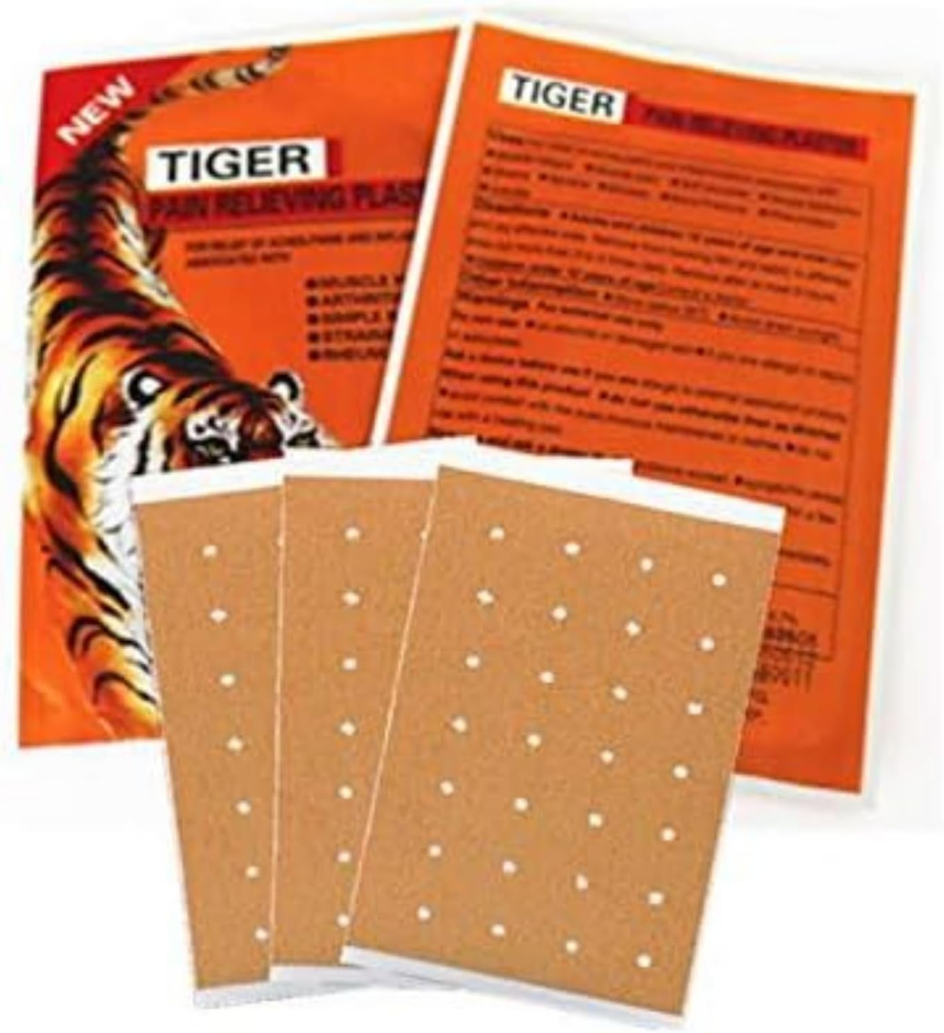 Tiger Pain Balm Relief Plaster Patches - 60 Pcs - 7X10 Cm Each - Fast & Free Post image number 4