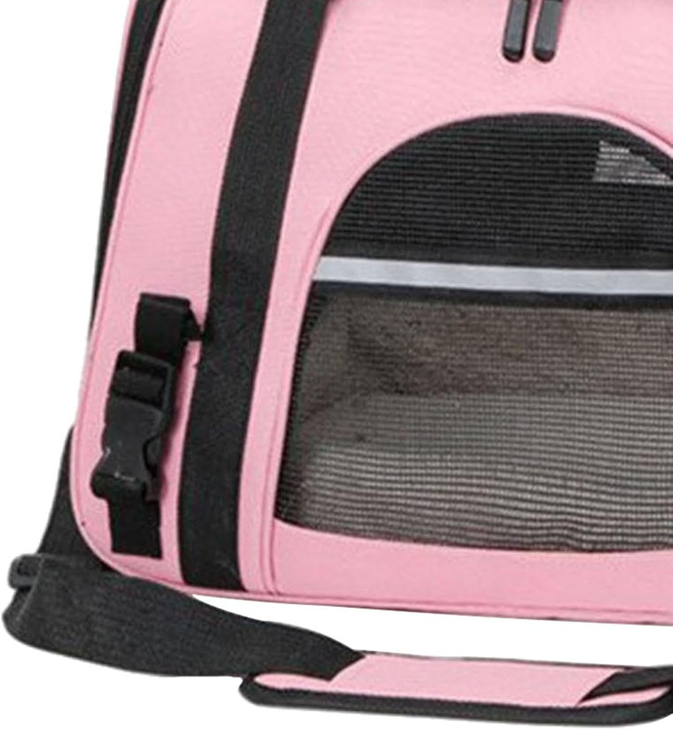 Fenteer Pet Carrier Cat Carrier Soft Large Capacity Zipper Travel Bag for Pets with Shoulder Strap and Pink image number 3