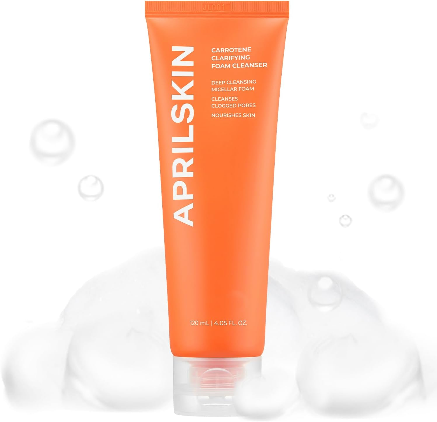 Aprilskin Carrotene Clarifying Foam Cleanser | Vegan, Cruelty Free | Oily, Sensitive, Acne-Prone Skin | Deep Cleansing with Bhas & Sebum Controlling | 120Ml | No Sulfates and Artificial Fragrance image number 2