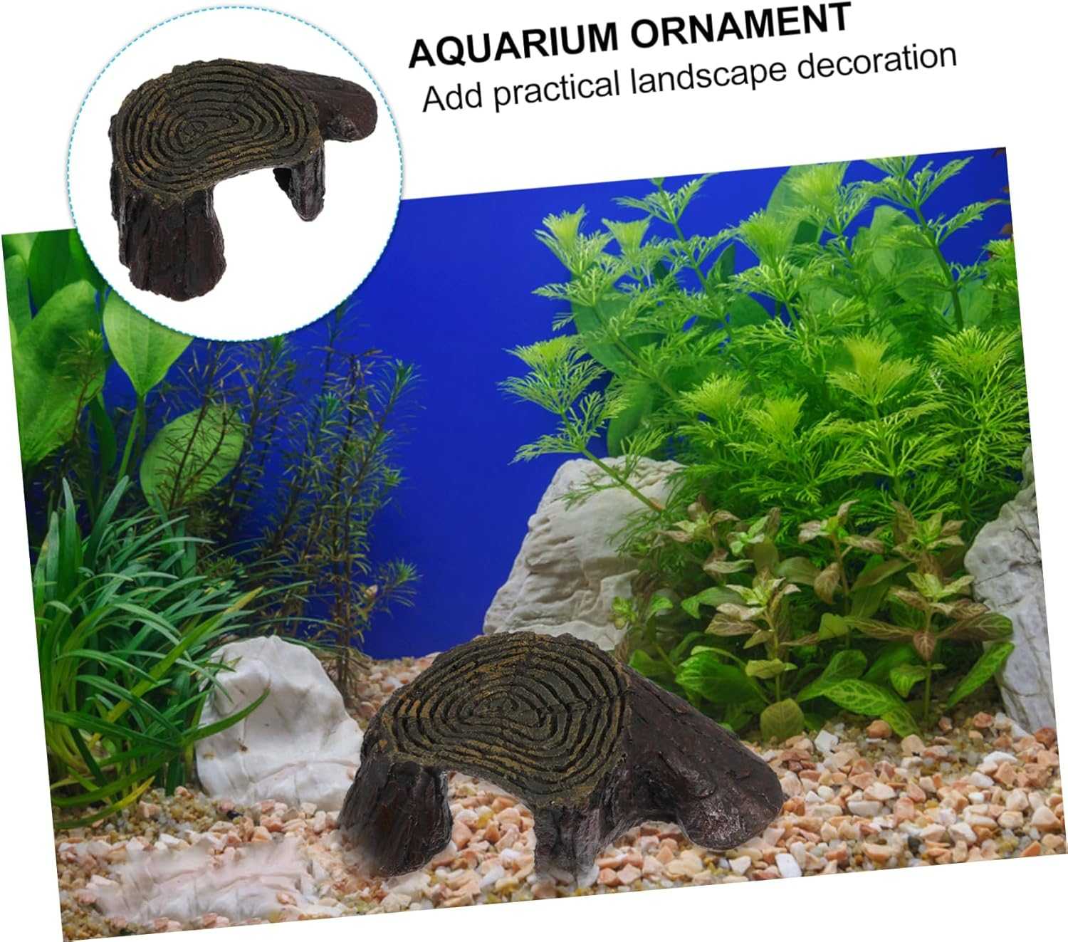 WEKAMOS Tortoise Basking Platform Resin Floating Climbing Terrace for Aquarium Reptile Pets Fish Tank Decor image number 2