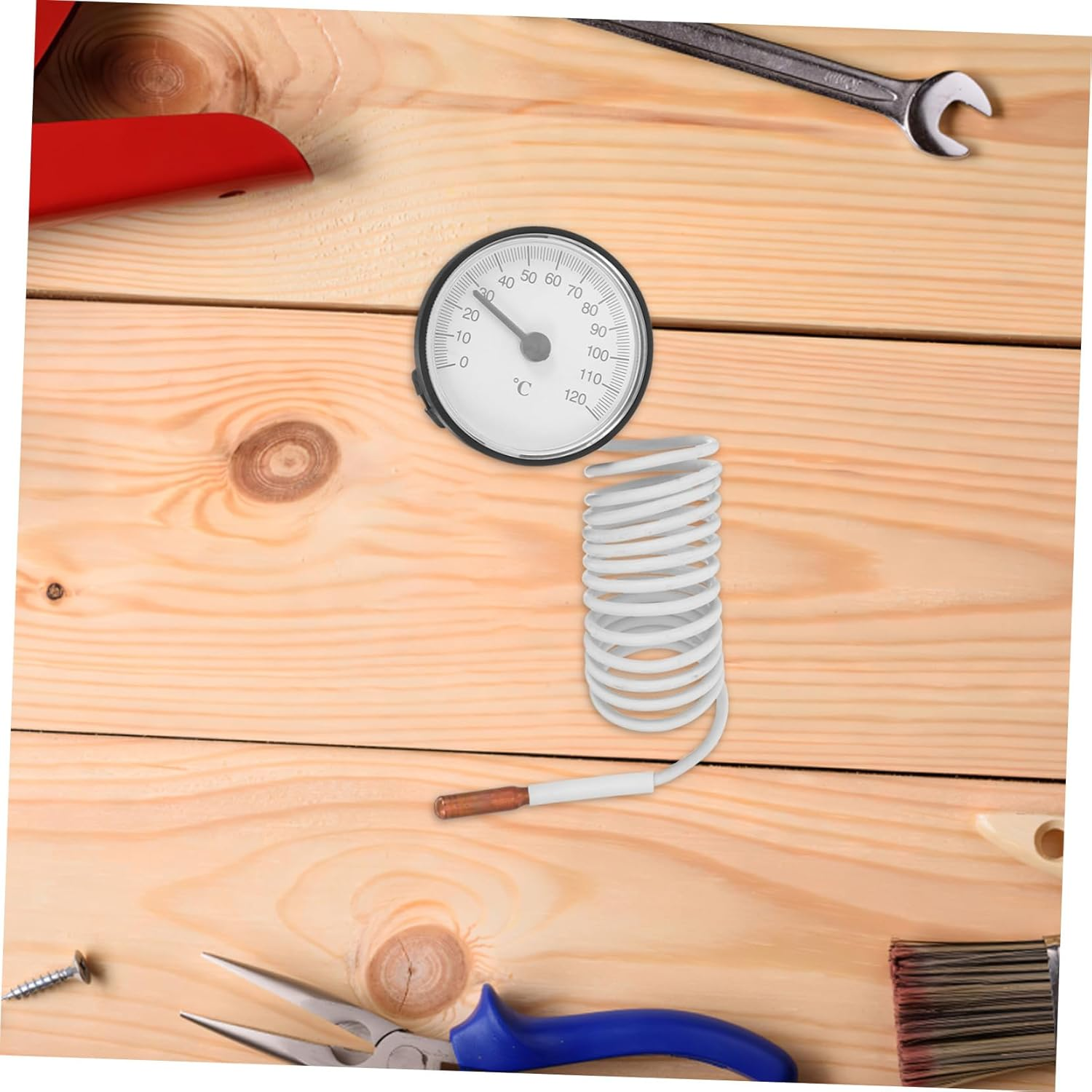 Kisangel High Precision Indoor Thermometer with Liquid Expansion Probe Portable Dial Temperature for Accurate Monitoring Lightweight and Easy to Carry for Home and Kitchen Use image number 6