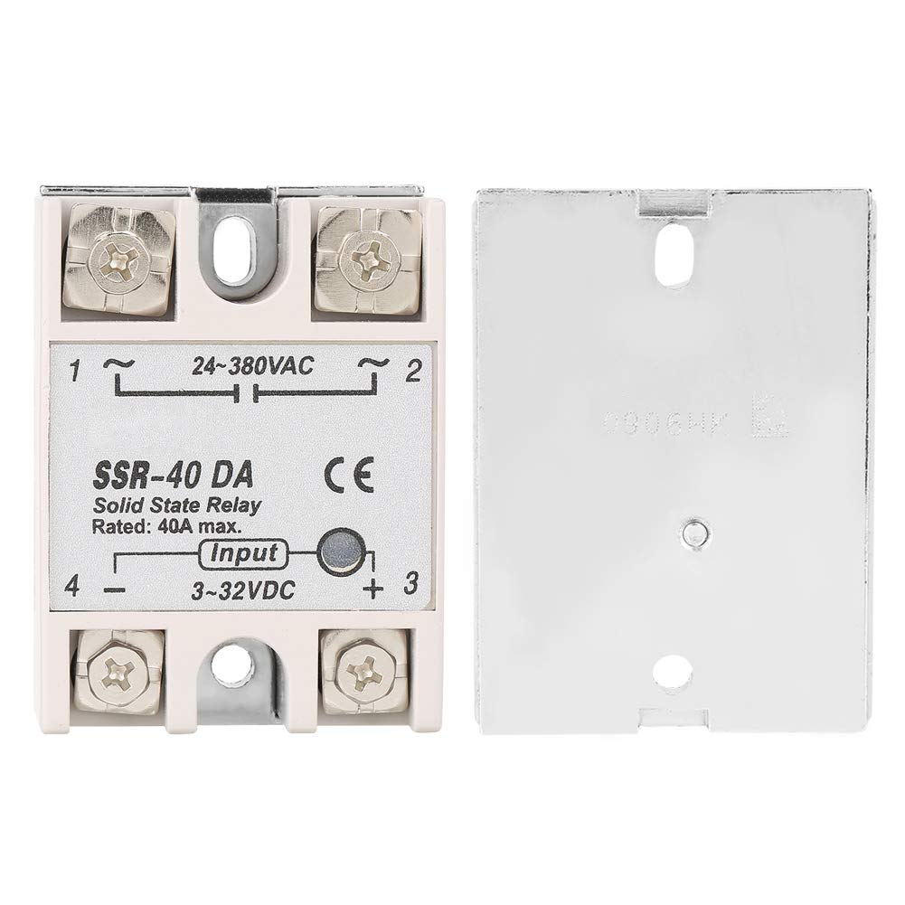 Single Phase DC AC Solid State Relay 40DA 40A Input 3-32V Output 24-380V High Speed Anti-Vibration Long Life Compact Ideal for Automated Control CNC Machine Tools image number 1