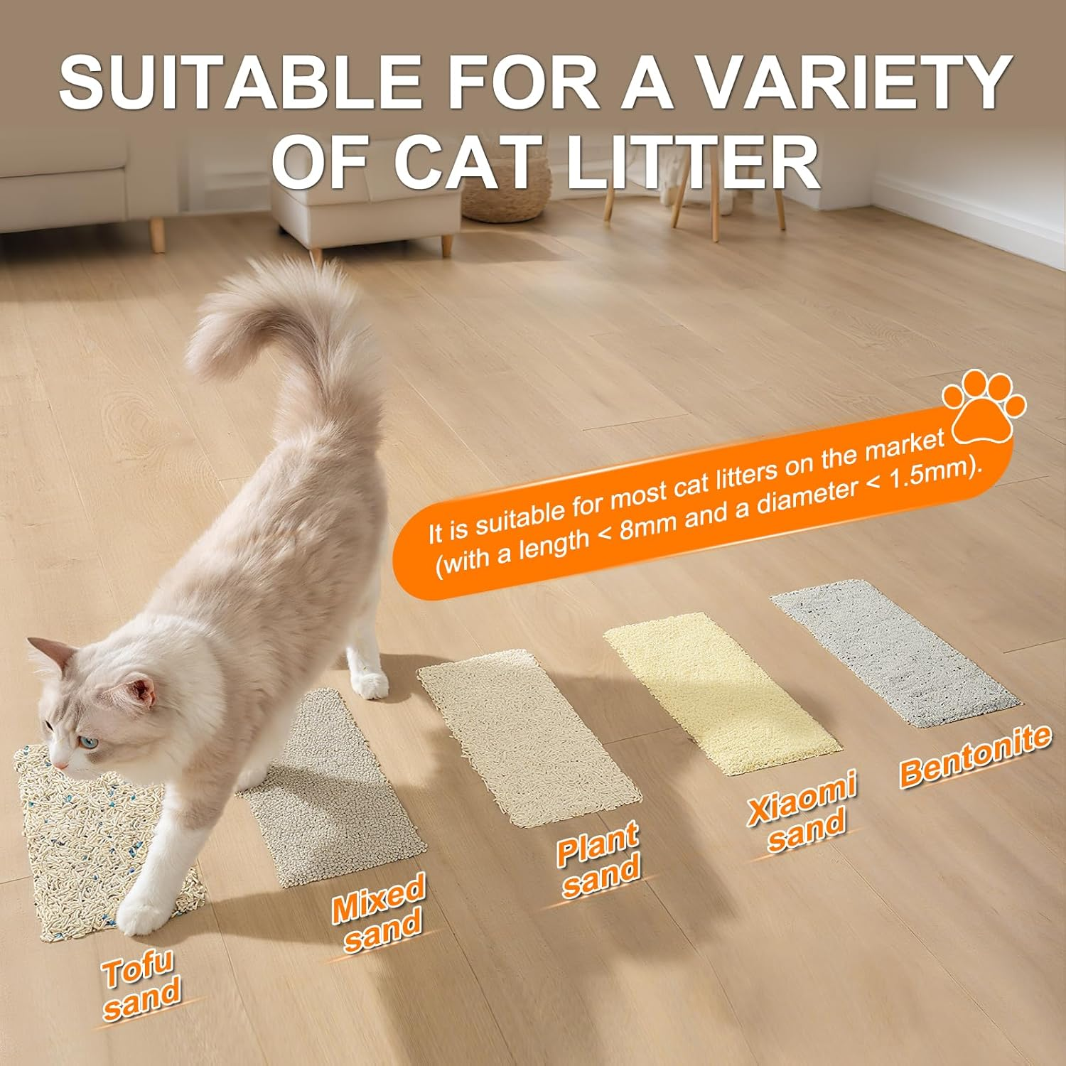 Ezmeow by Hoomegic Self Cleaning Cat Litter Box, 61L Large Automatic Hands-Free Smart Litter Box for Multiple Cats, Safe Anti-Pinch, Garbage Bag, Odour Control, App Controlled with Health Monitoring image number 3