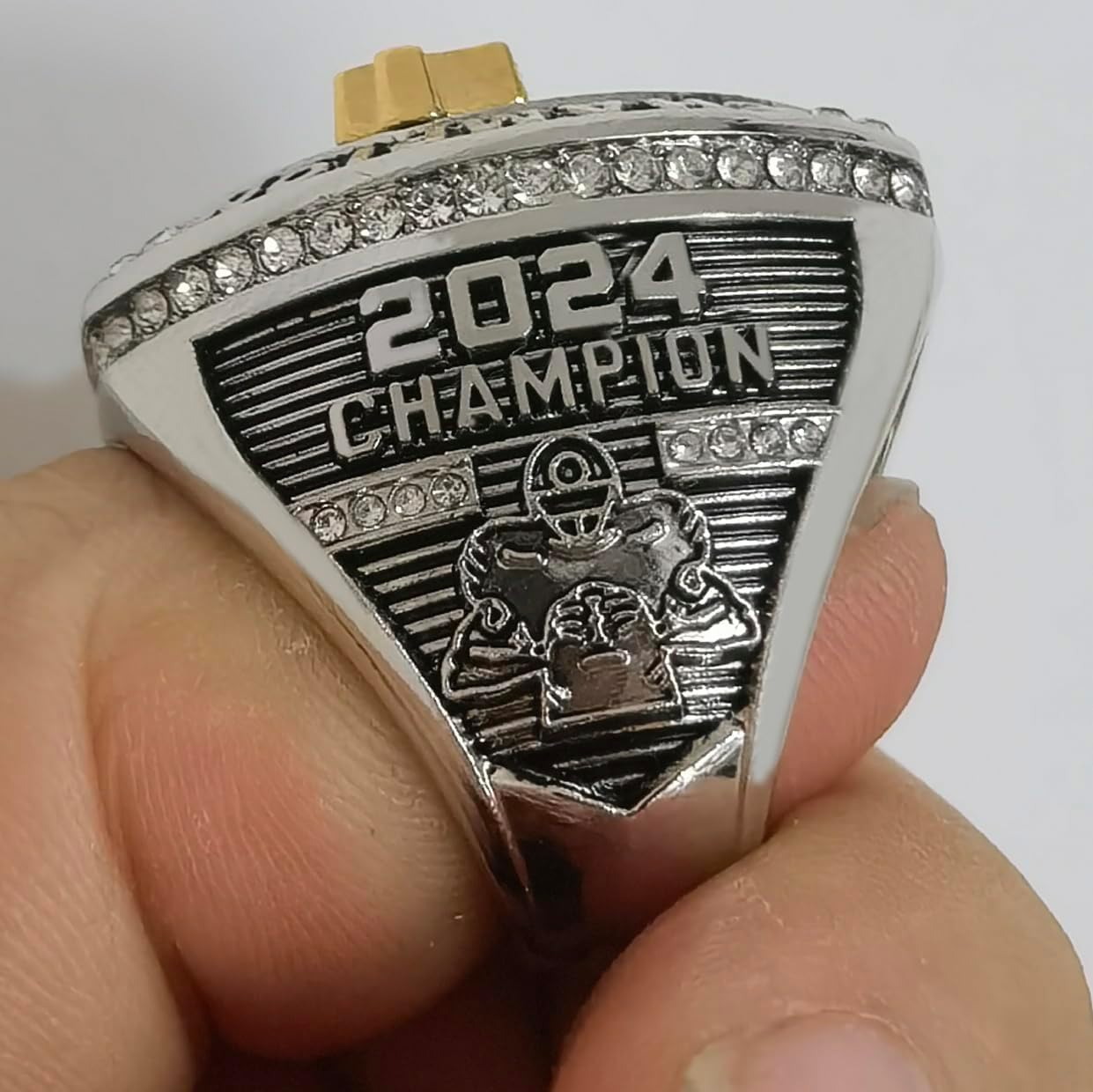 Guancrown 2024 Fantasy Football Championship Ring Award Prize Trophy Sports Winner FFL Champion Ring image number 1