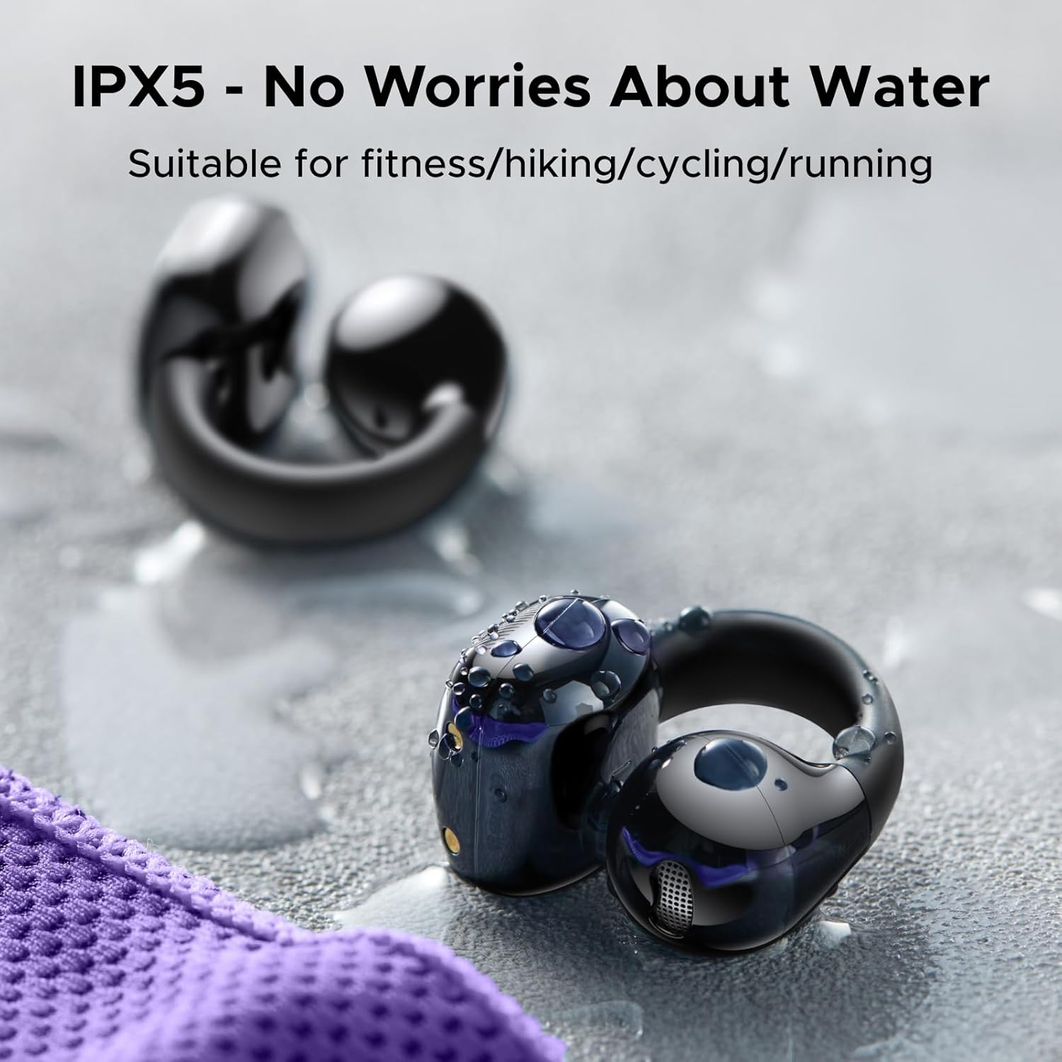 UGREEN Open Ear Headphones Wireless Earbuds Bluetooth 5.4, 30H Playtime, ENC Noise Cancelling Earphone, Hi-Fi Stereo Deep Bass, IPX5 Waterproof, Comfortable Fit for Running Gym image number 5