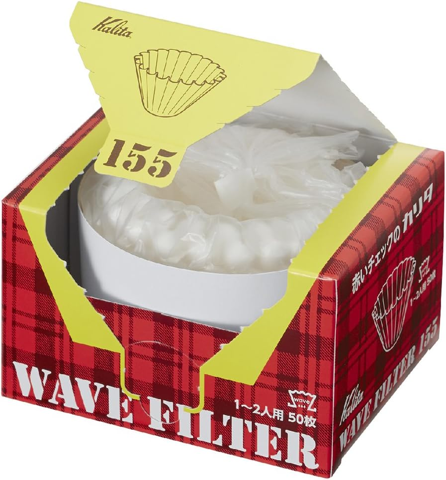 Kalita Wave Filters KWF-185 Pack of 50 Sheet White Convenient Box Type for Taking Out and Storing 22210 (Japan Import) (185(2 to 4 People)) image number 2