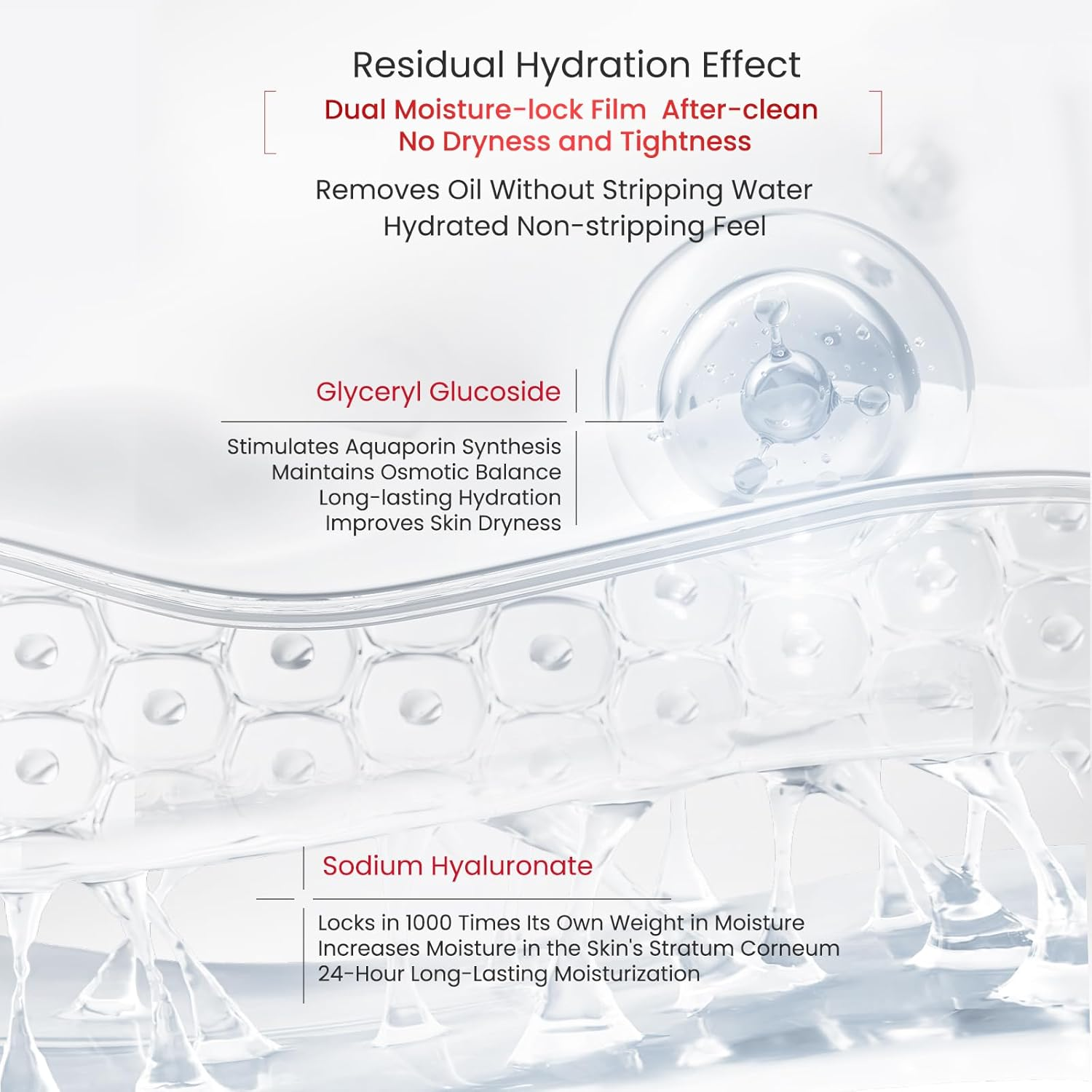 WINONA Facial Cleanser 100G,Sensitiveness Relieving Moisturizing Tolerance-Extreme Cleanser for Sensitive Skin,Soothes Redness & Dryness,Face Wash Foaming with Glycerin & Hyaluronic Acid,Dual Moisture image number 6