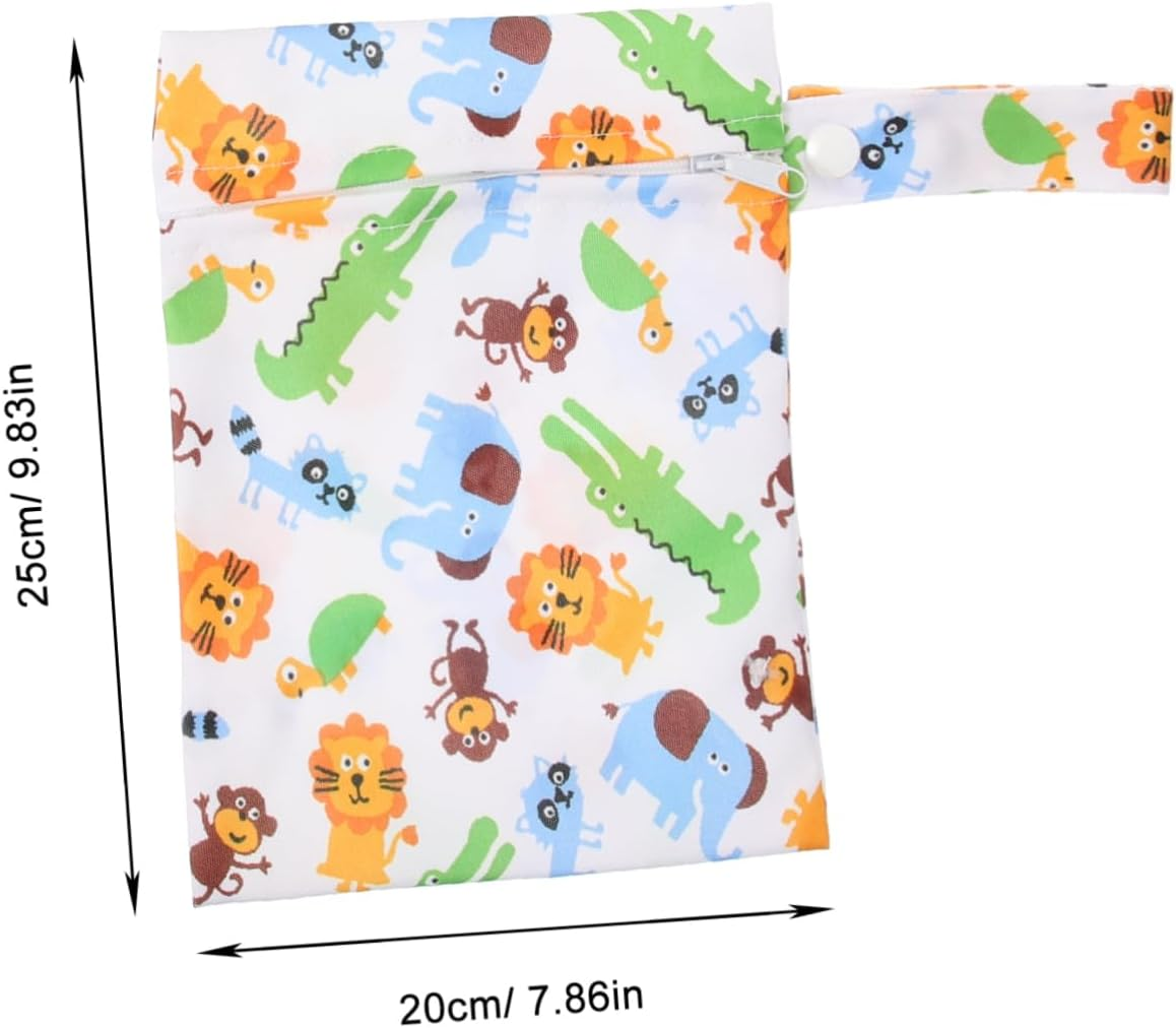 2Pcs Diaper Storage Pouches for Travel Camping and Nursery Multi-Functional Organizer for Cloth Diapers Breast Pads and Essentials image number 1