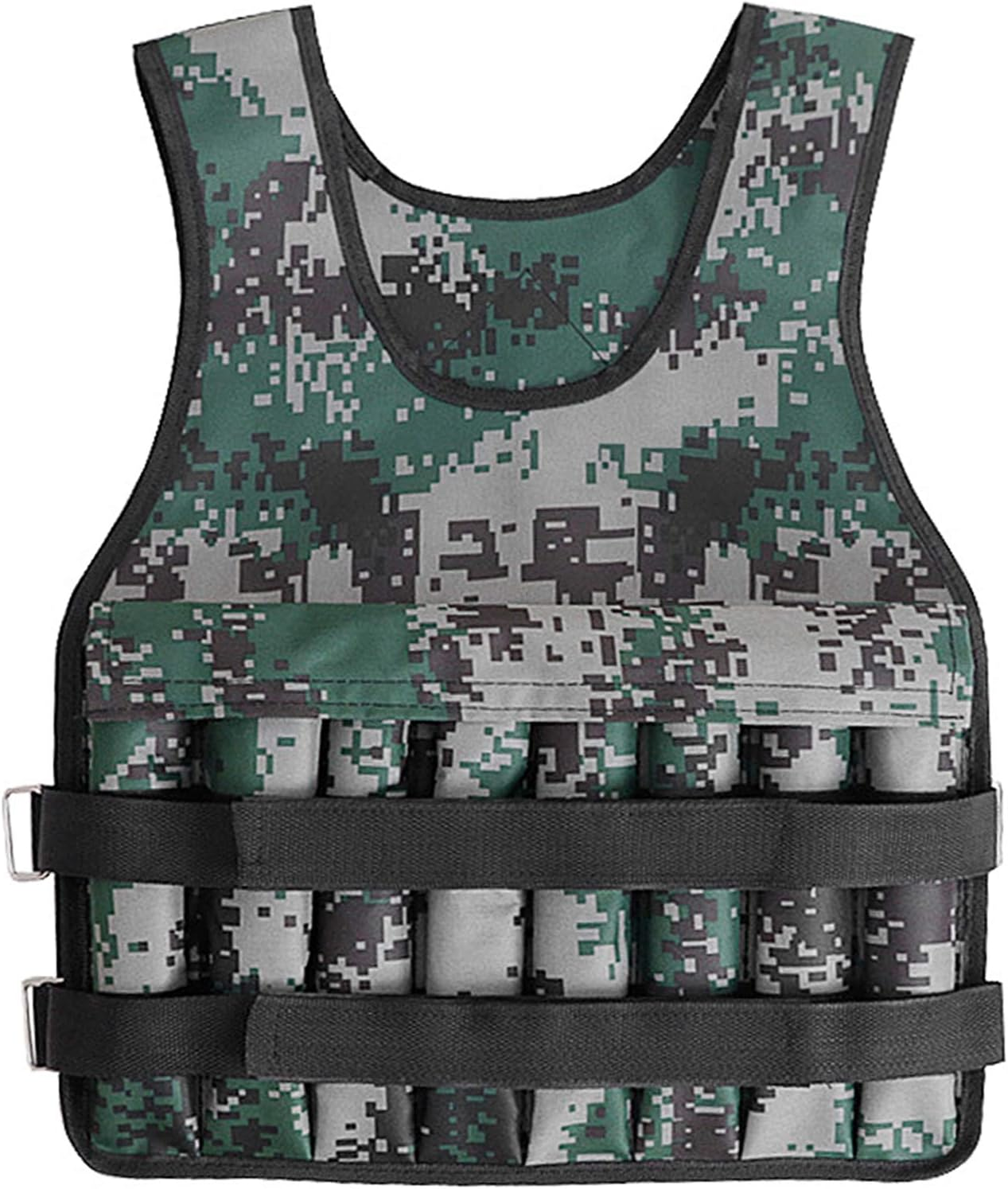 Adjustable Weighted Vest 20KG Max Loading for Exercises Fitness Muscle Building Weight Loss Running GTRH image number 2