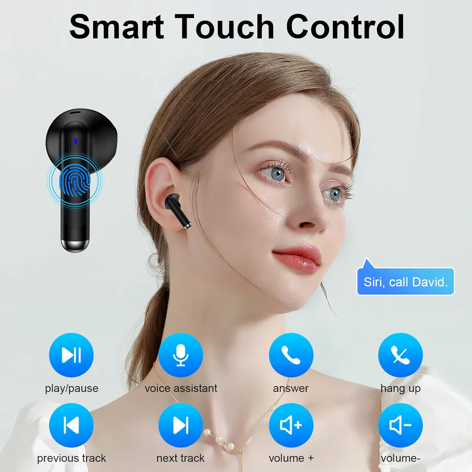 Samsung Earbuds,Wireless Bluetooth Headphones for Samsung Galaxy S25 Edge/S25 Ultra/S24 FE/S23/S22/S21/A16 5G/Z Flip7/Fold7, 60H Ear Buds Noise Canceling IPX7 Waterproof LED Earphones for Iphone 16E image number 6