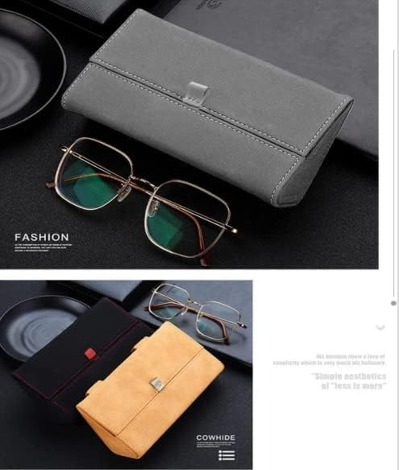 BOOC Soft Suede Car Sun Visor Glasses Case,Bigger Space Magnetic Ticket Card Sunglasses Storage Box Glasses Holder Compatible with Universal Vehicle Accessories