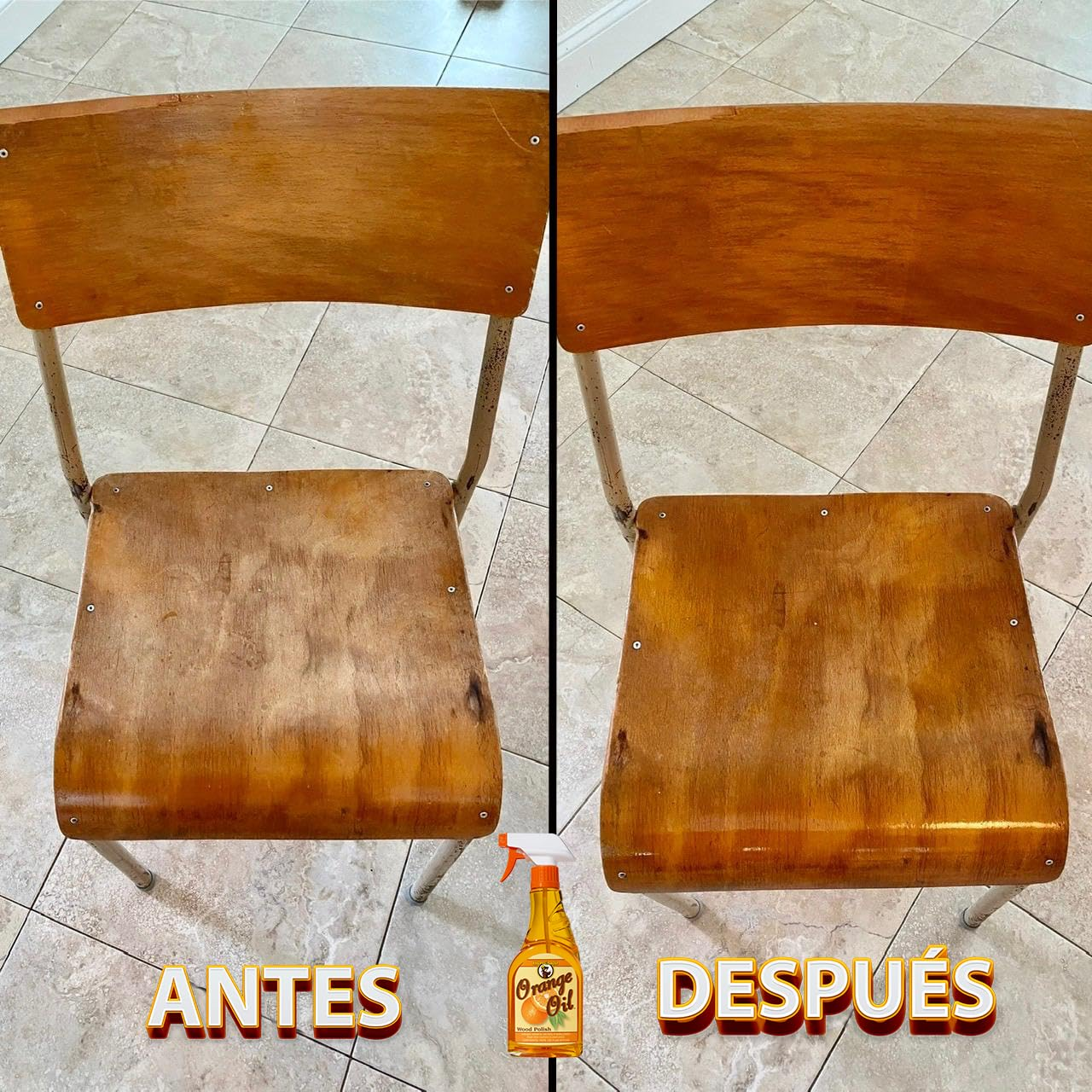 HOWARD PRODUCTS ORS016 Extra Nourishing Orange Oil Wood Polish, Designed for All Wood Furniture, Fresh Citrus Scented, 473Ml image number 5