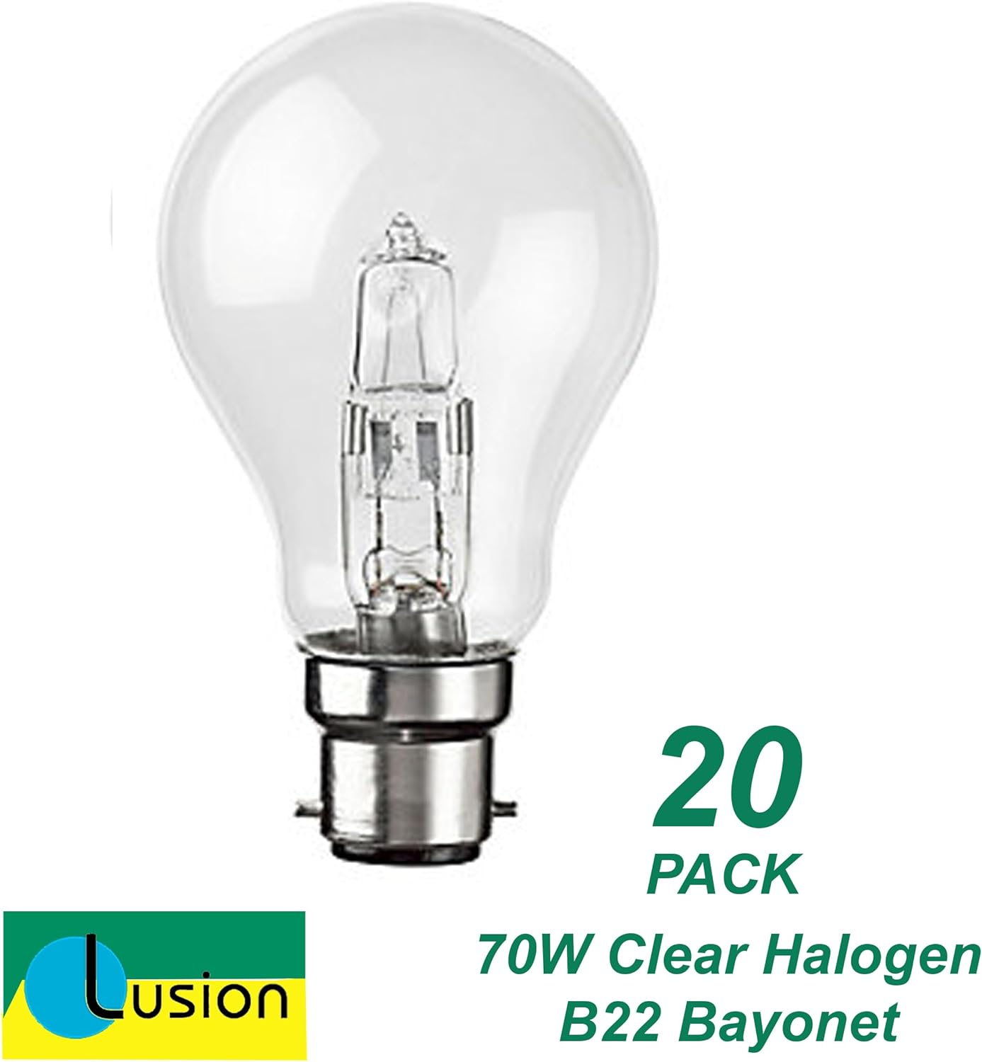 10 X 70W Clear Halogen Light Globes Bulbs Lamps BC Bayonet Cap B22 70W = 100W Warm White Dimmable