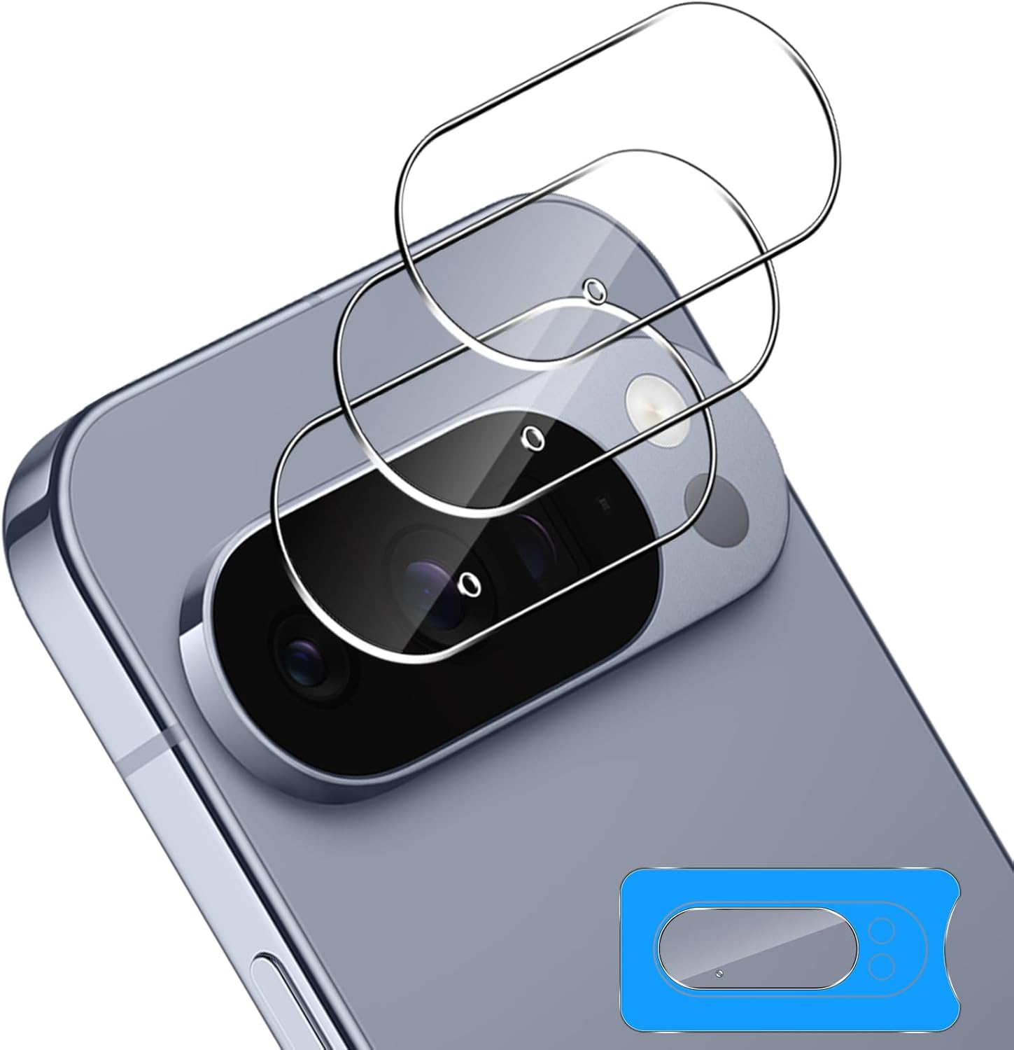 Aerku Camera Protection for Google Pixel 10 Pro XL for Tempered Glass, Pack of 3 Anti-Scratch Camera Screen Protector, 9H Hardness Camera Protection Film, Bubble-Free Tempered Glass Film, HD Screen image number 5