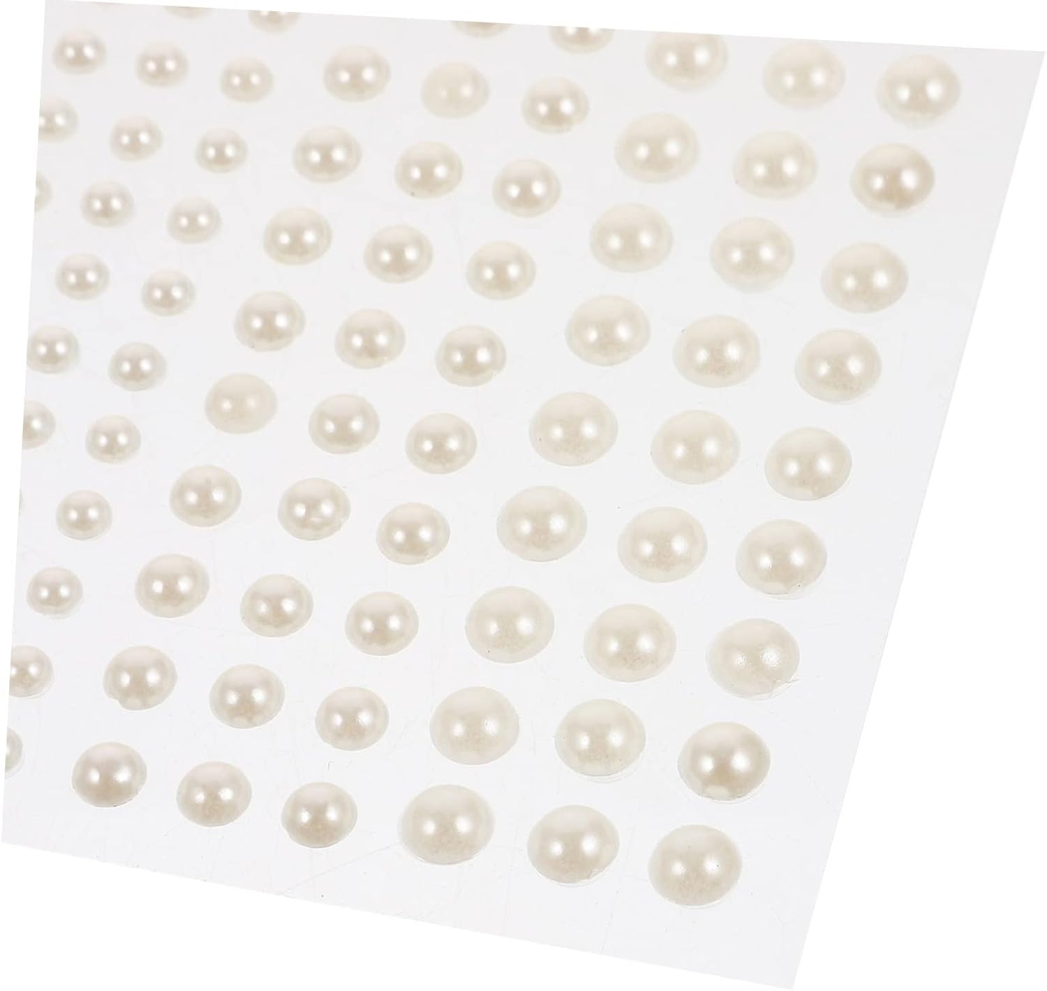 SEWOART Pearl Decoration Stickers DIY Mini Pearl Stickers for Women Face Beauty Crafts 10 Sheets image number 1