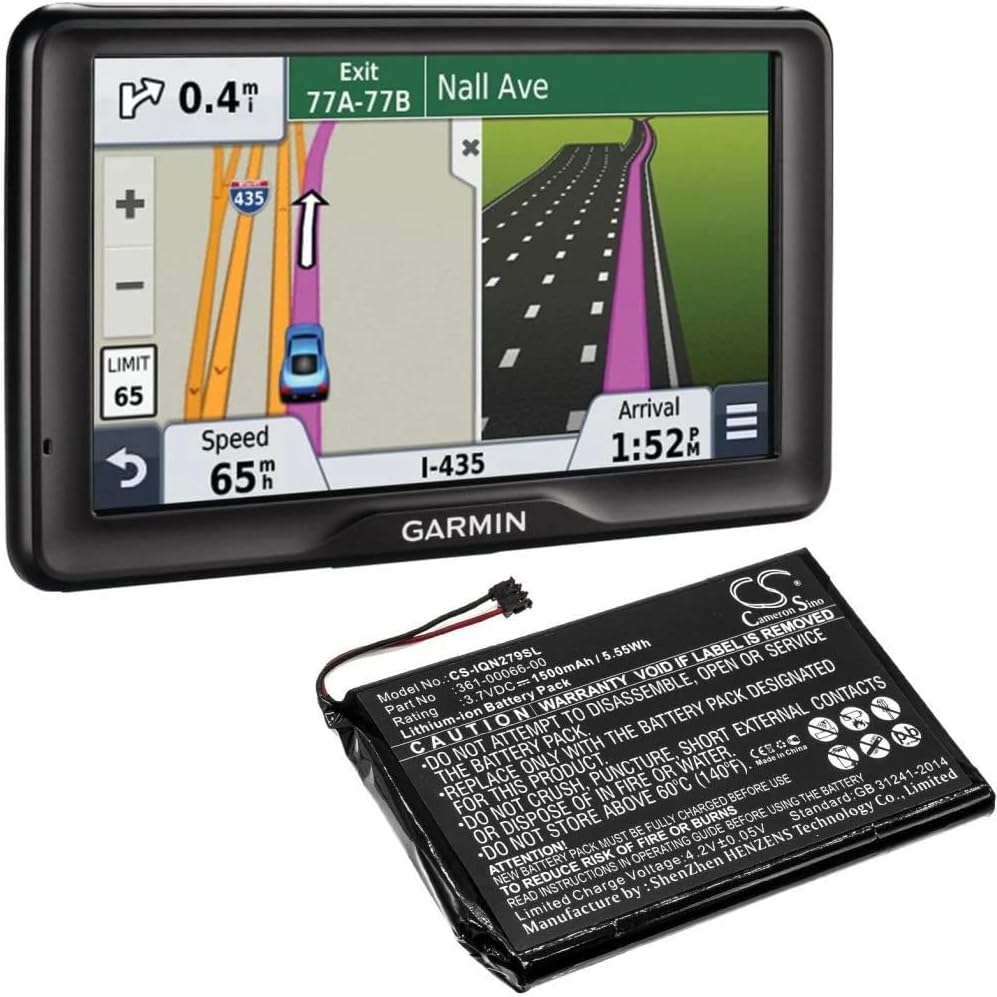 Battery Replacement Compatible with Garmin Nuvi 2797 image number 3