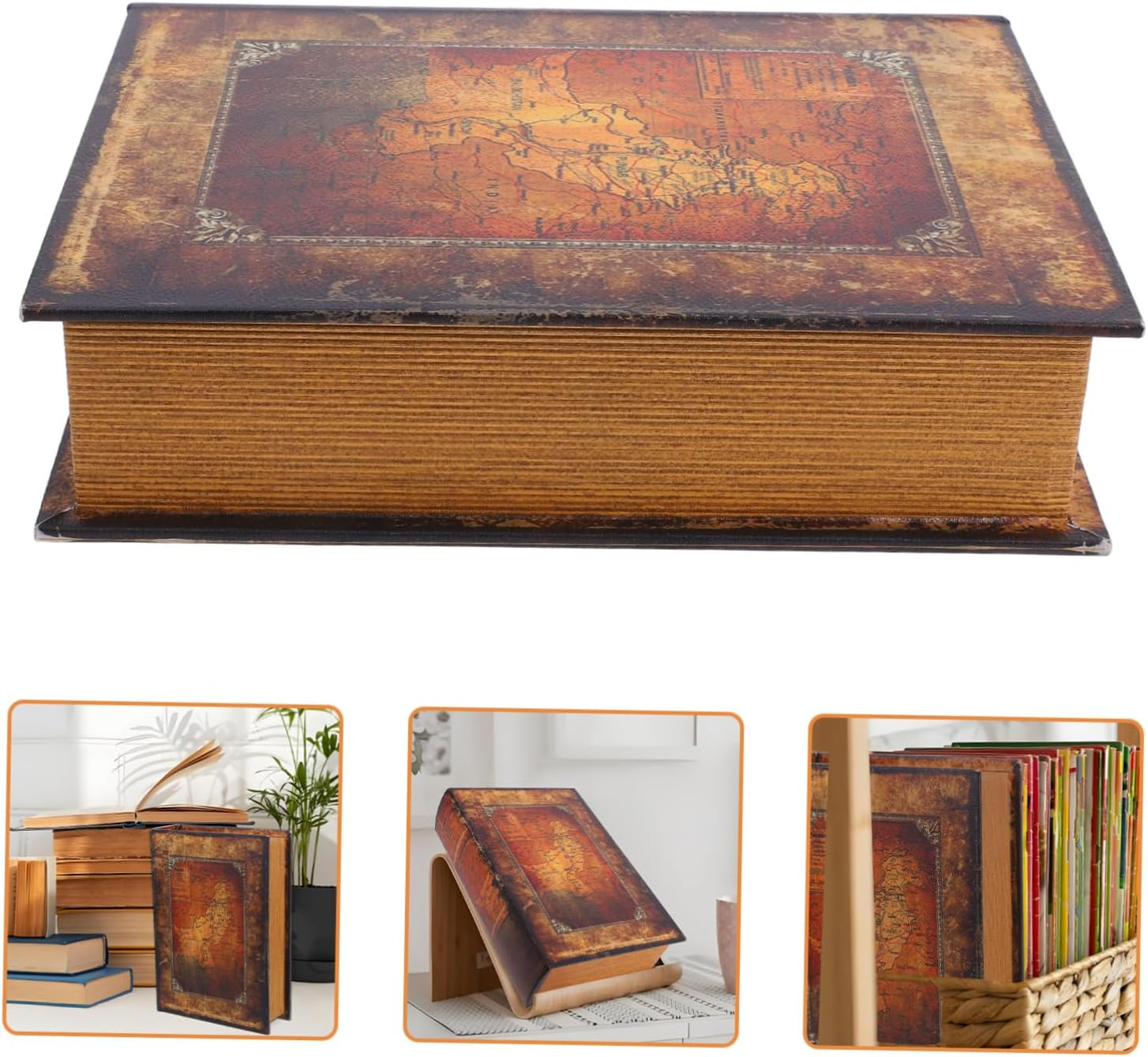 MAGICLULU Fake Simulation Book Shaped Key Container Jewelry Storage Box for Home Decor Bookshelf Decoration Key Organizer image number 4