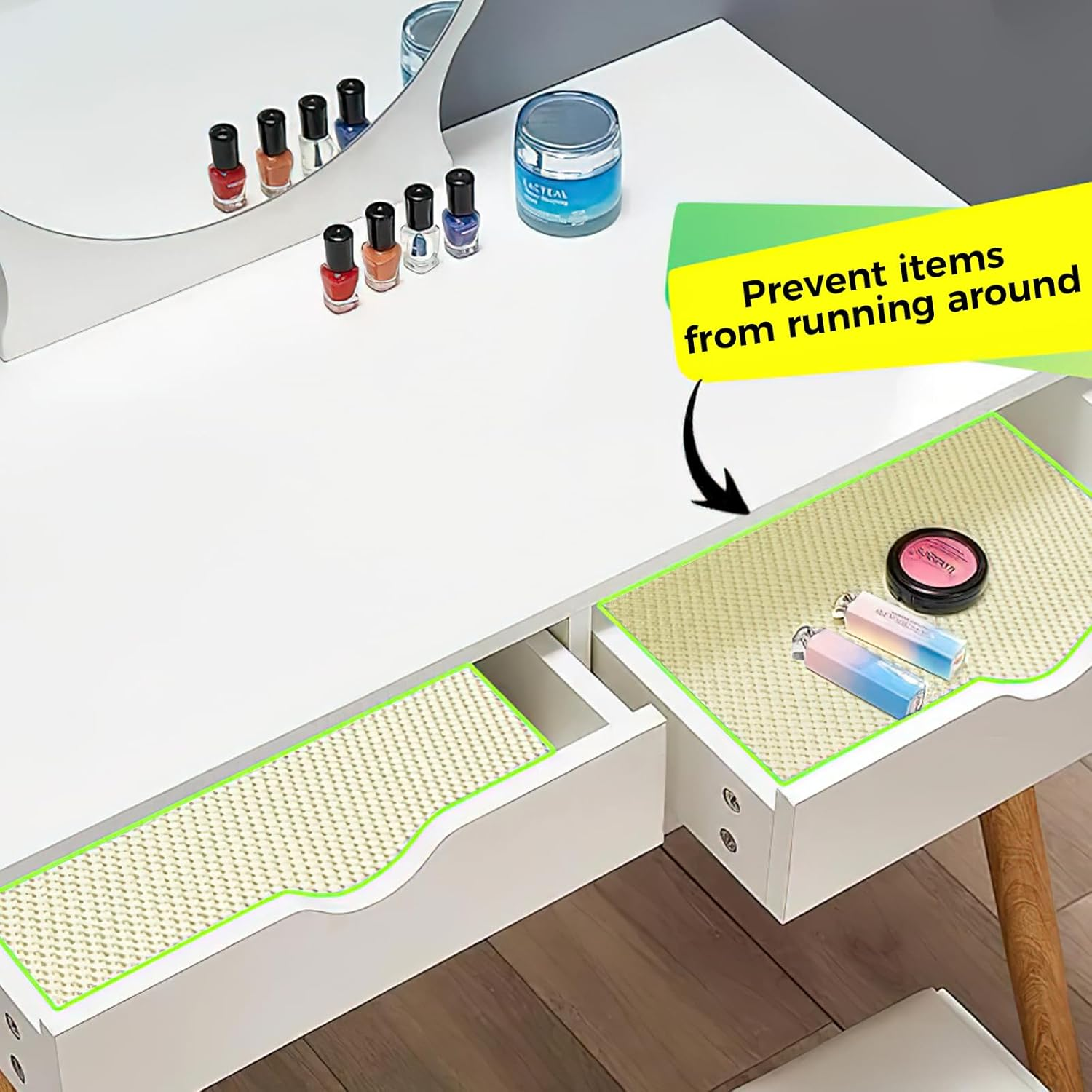 Cabinet Liner, Drawer Liner, Shelf Liners for Kitchen Cabinets,30Cm X 1.5M anti Slip and Durable, Suitable for Shelves, Cabinets, Storage Rooms, Kitchens, and Tables (White) image number 1