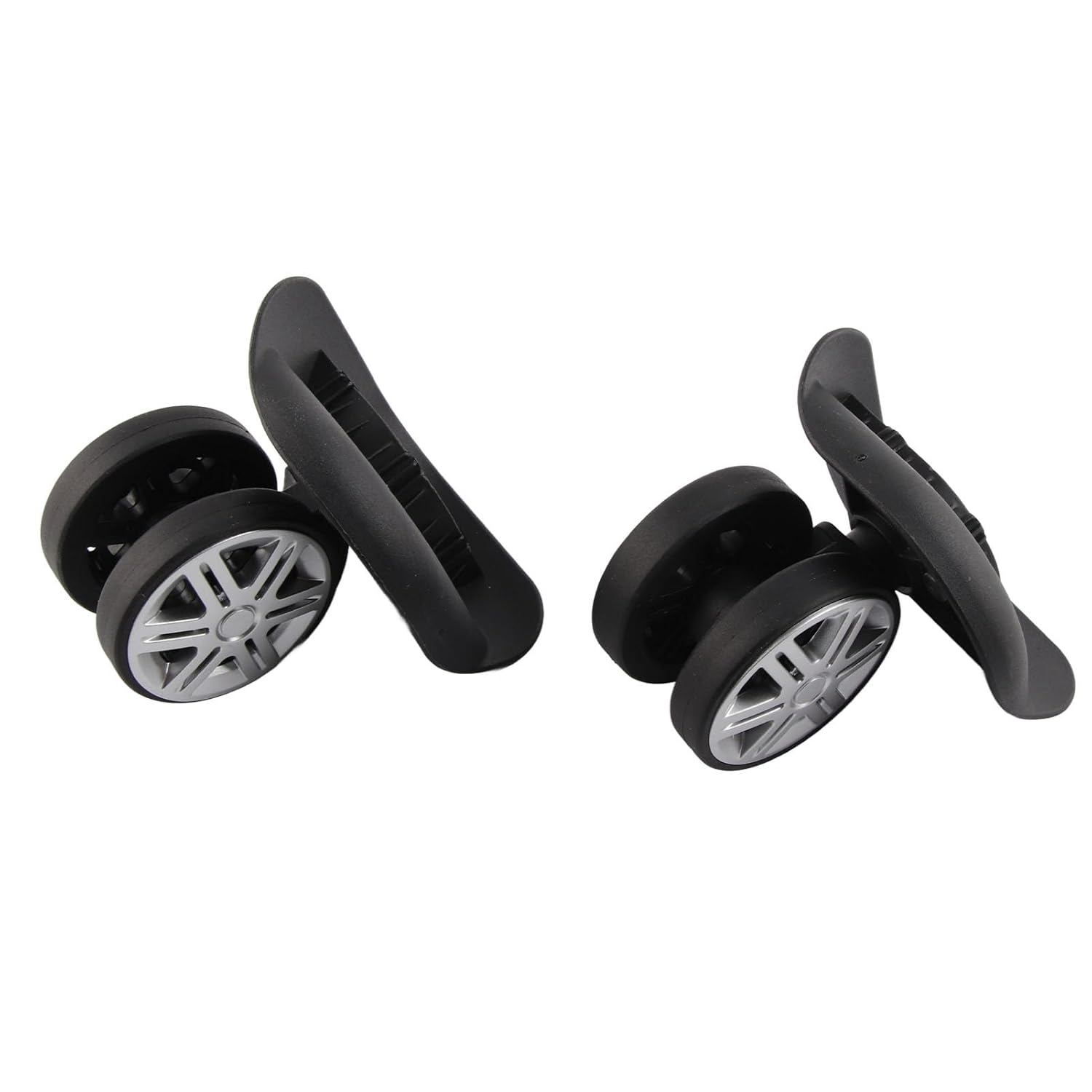 Luggage Wheels, 1 Pair Luggage Replacement Wheels Suitcase Luggage Caster Wheels Repair Parts for Maintenance Black