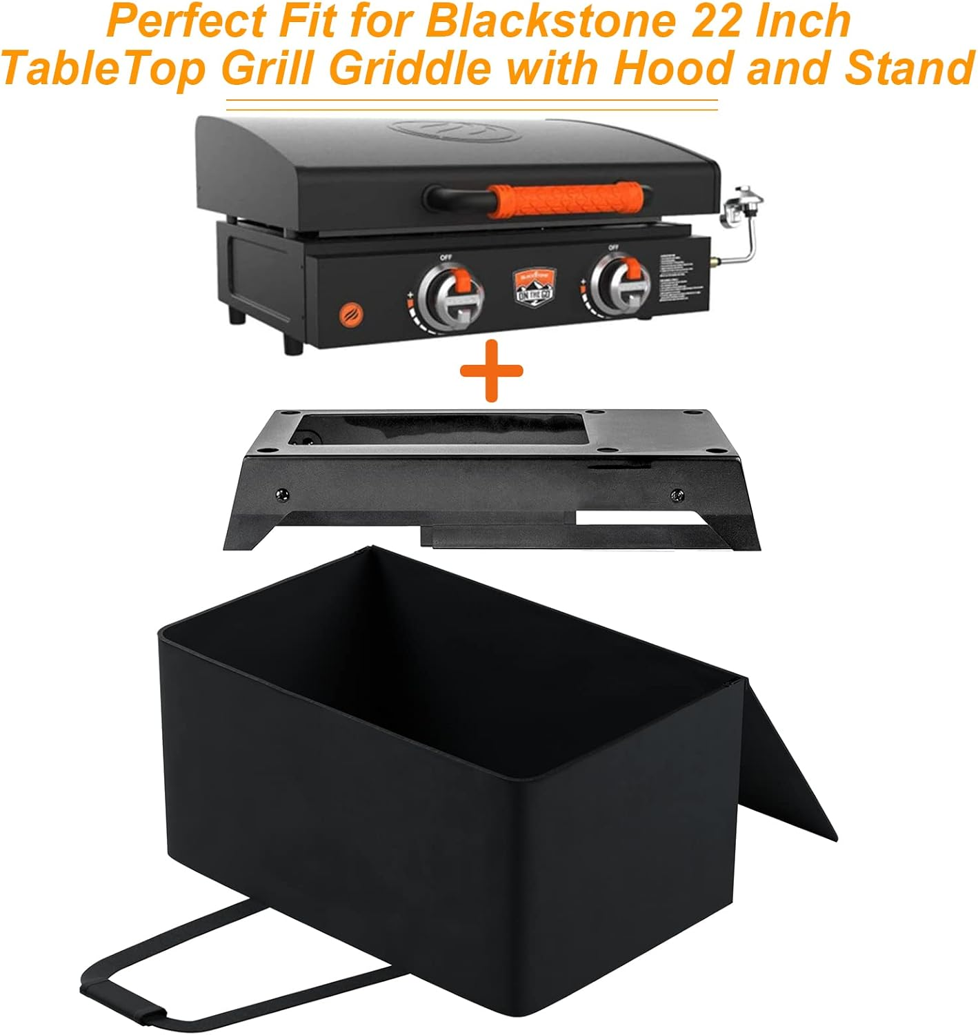 22 Inch Griddle Carry Bag for Blackstone 17 Inch Griddle & 22 Inch Griddle with Hood and Stand, 22" Tabletop Grill Carry Bag for Blackstone 1891 & 1814, Water-Resistant 22" Grill Storage Case image number 2