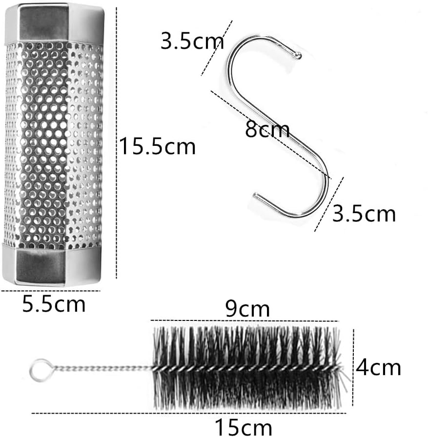 Afzoryxn Premium Pellet Smoker Tube,5 Hours of Billowing Smoke,Premium Pellet Smoker Tube,Stainless Steel BBQ Wood Pellet Tube Smoker for All Grill or Smoker, Hot or Cold Smoking(6 Inch) image number 2