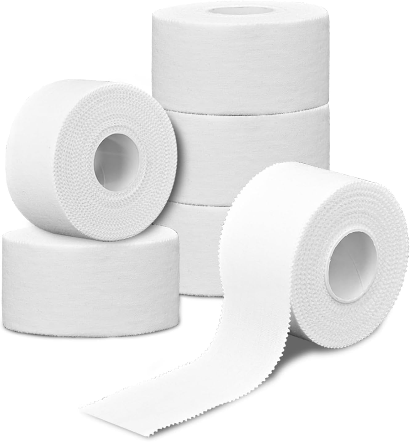 White Athletic Sports Wrap Tape Athletic Finger Tape Sports Tape, 6 Rolls White Athletic Finger Tape,Athletic Sport Wrap Finger Tape,White Athletic Sports Wrap Tape,Athletic Finger Tapes Sports Tape image number 2