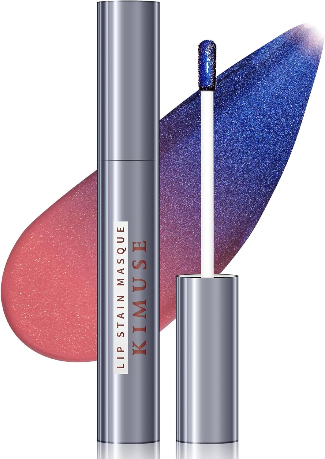 KIMUSE Lip Stain Masque, Lip Stain Peel off Long-Lasting, Hydrating, & Smudge-Proof Lip Color with Highly Pigmentation, Natural Matte Finish Peel off Lipstains