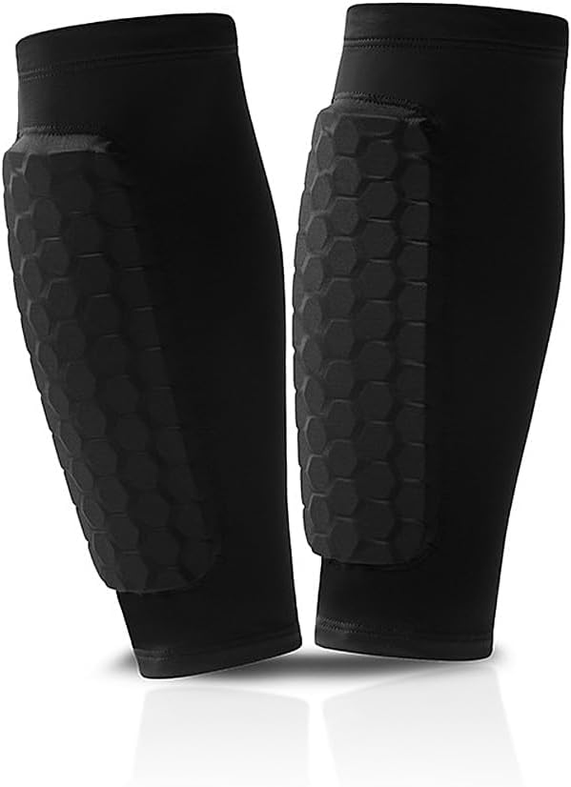 Geli Premium Soccer Shin Guards Sleeves, All-In-One Protection for Men, Women & Youth
