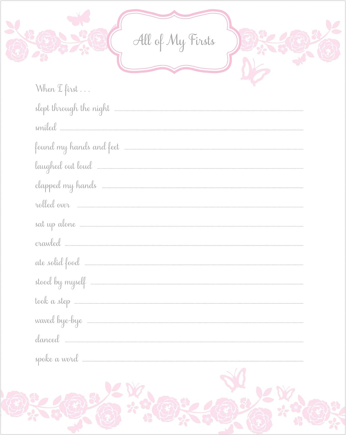 C.R. Gibson First 5 Years Memory Book, Record Memories and Milestones on 64 Beautifully Illustrated Pages - Bella image number 5