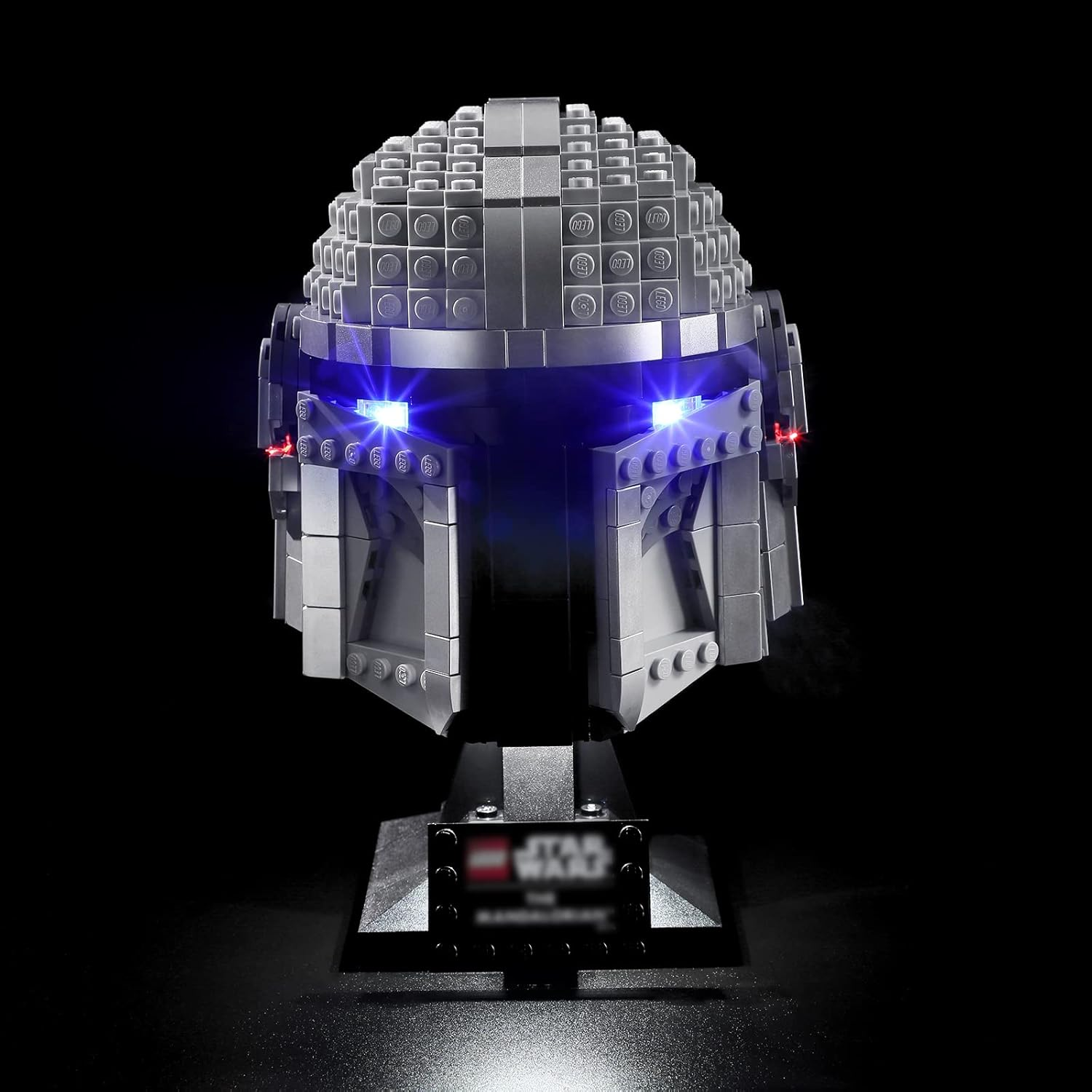BRIKSMAX Led Lighting Kit for the Mandalorian Helmet - Compatible with  75328 Building Blocks Model- Not Include the  Set image number 2