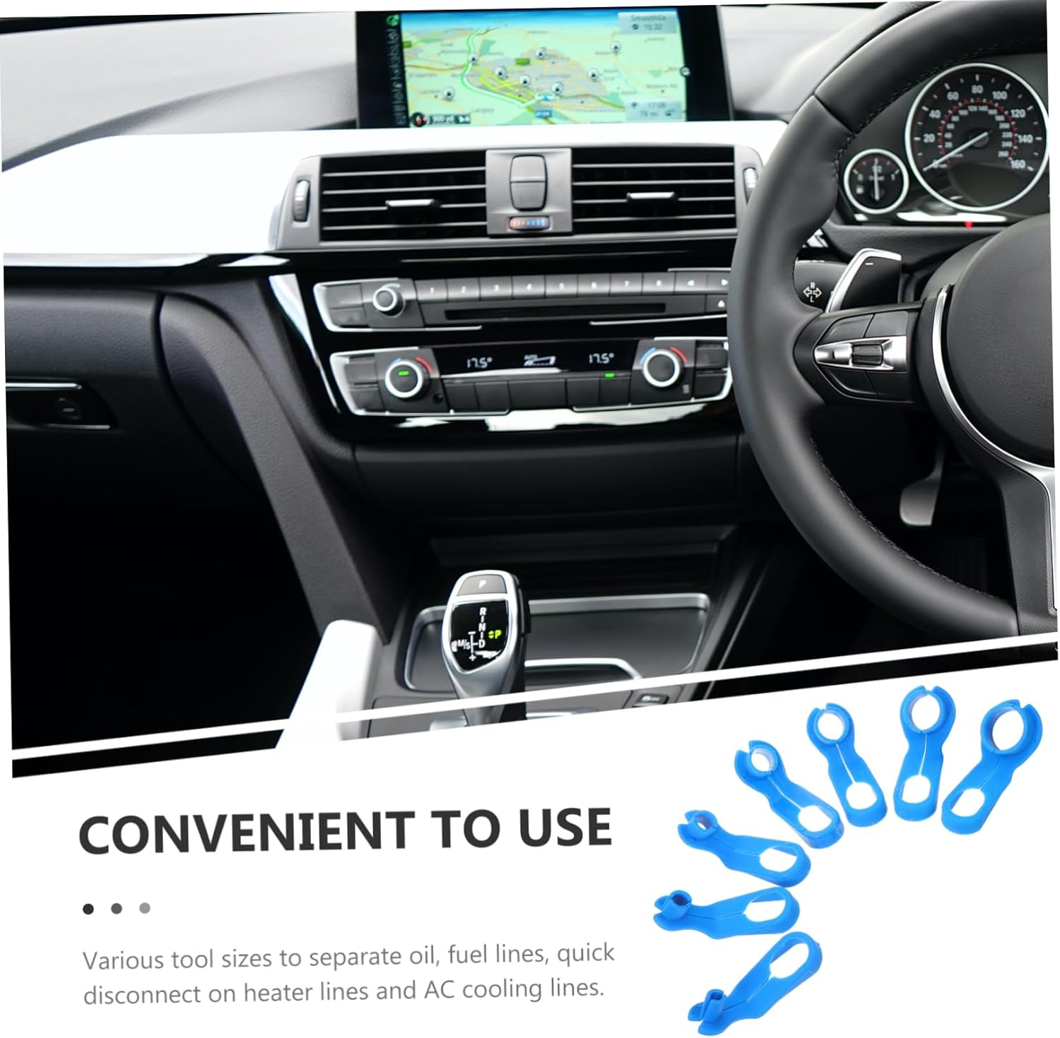 Zerodeko 7Pcs Line Disconnect Tool Set Durable Automotive Maintenance Tools for Line Remover Ergonomic Hand Tools for Efficient Repair image number 1