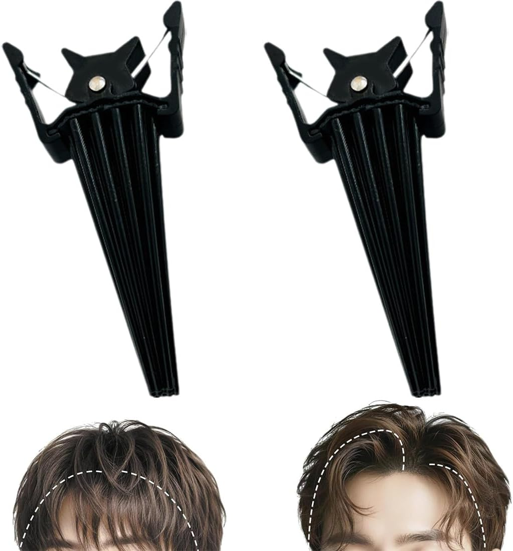 JYNVO 2Pcs Volume Clip, Volume Clip for Hairline, Hair Roots Lifting Clips, Unisex, Hairstyle Styling with Hair Lacquer, Fluffy Crown & Bangs