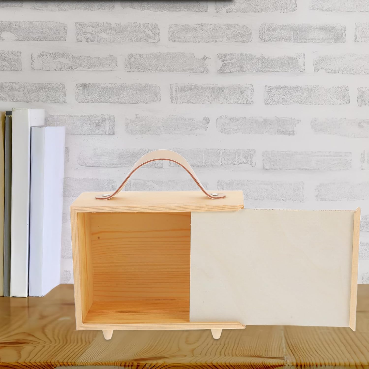 Multipurpose Wooden Jewelry Boxes Handle for Chocolates Snack Box Craft Storage Diy Painting