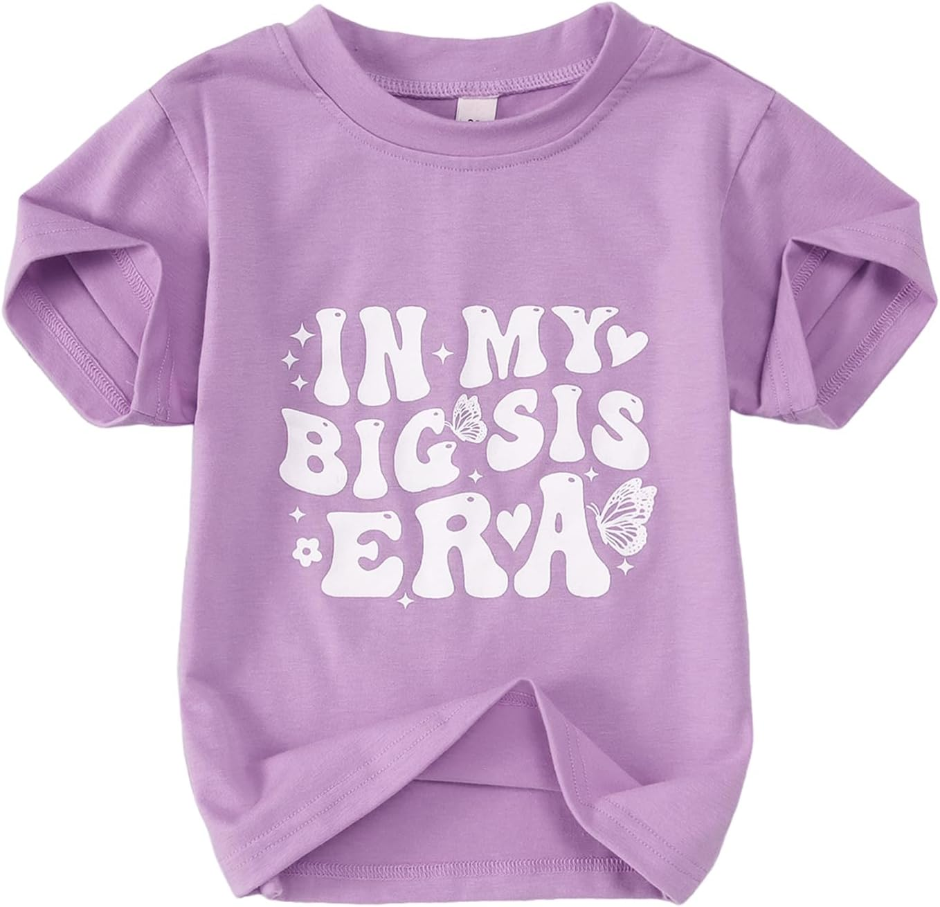 KEKEMI in My Big Sis Era Graphic Shirt Toddler Girl Promoted to Big Sister T-Shirt Baby Short Sleeve Summer Crewneck Tee Tops