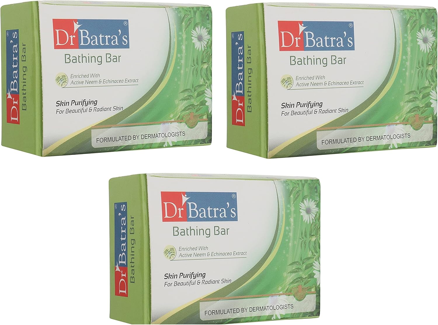 Dr Batras Skin Purifying Bathing Bar, 125G (PACK of 3) image number 2