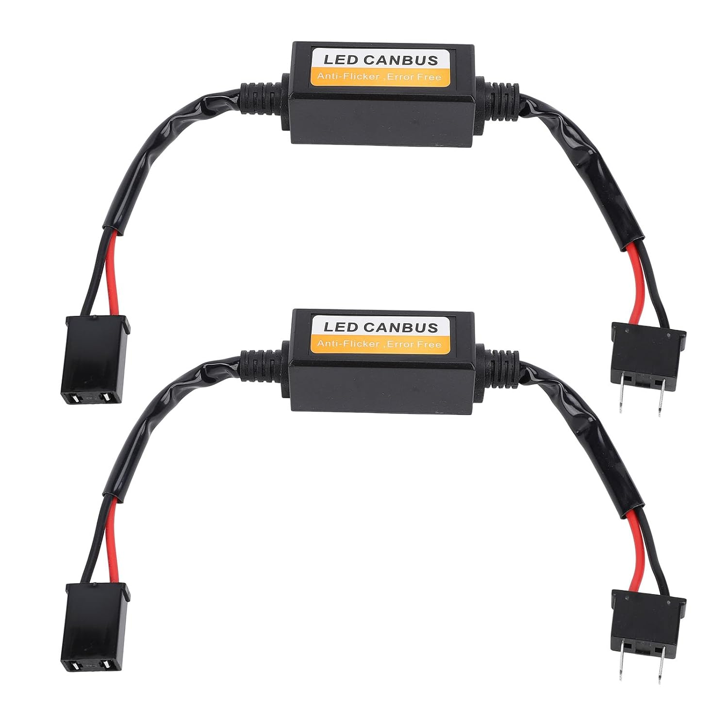 H7 Canbus Error Decoder, 2PCS Canbus Error Decoder anti Flicker Plug and Play Water Resistanc with AMP Connectors for H7 Headlight Model image number 5