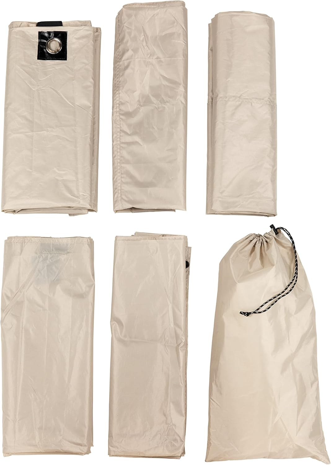 Lippert Picnic and Camping Gazebo Tent Wind Panels, Side Walls for Privacy, Sand Color image number 3