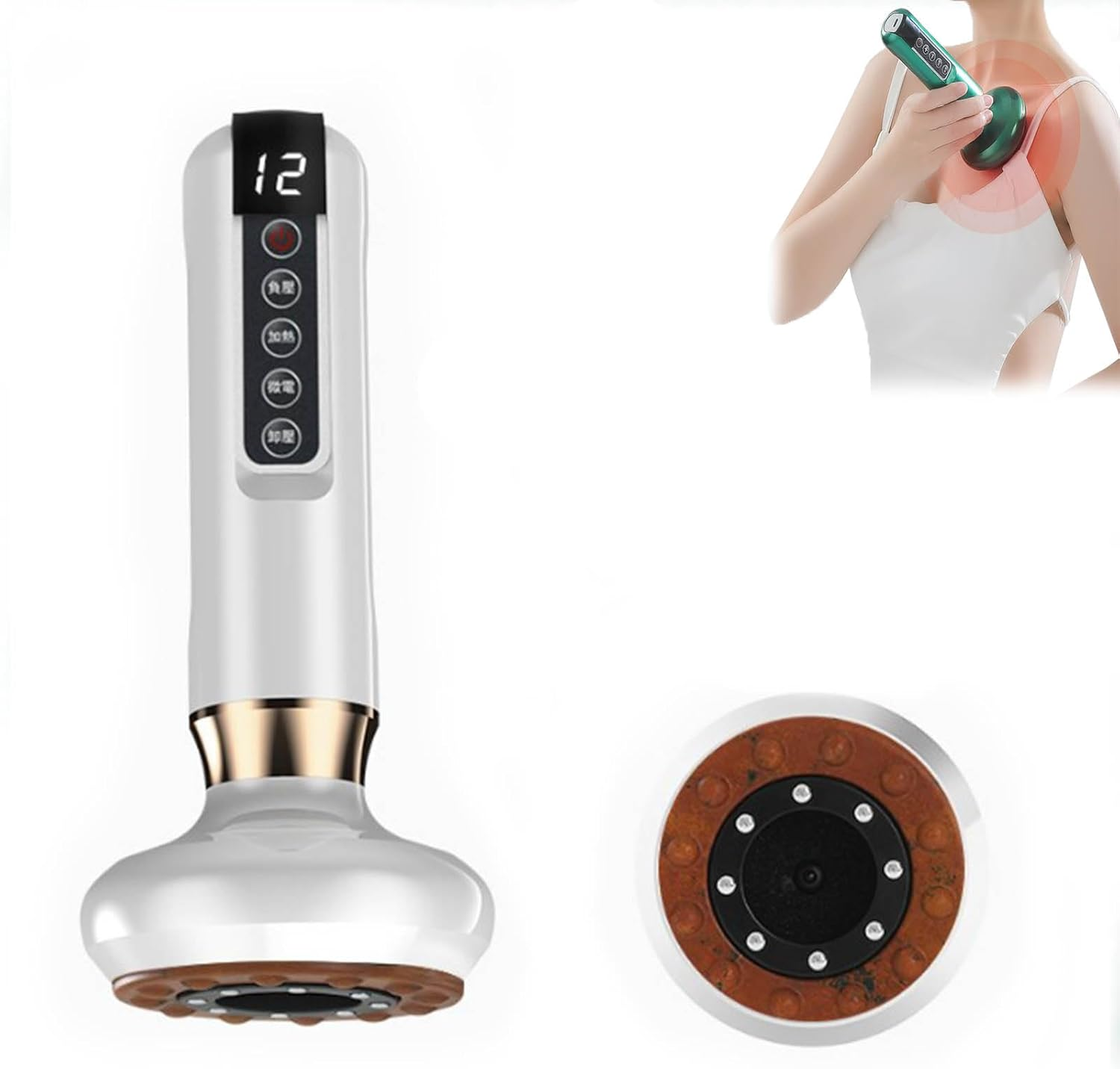 Bluile Cellulite Massager, Bluile anti Cellulite Massager, Handheld Cellulite Massager, Rechargeable & Cordless Anti-Cellulite Massager, Bluile Cellulite Popper (Red Light,Green)