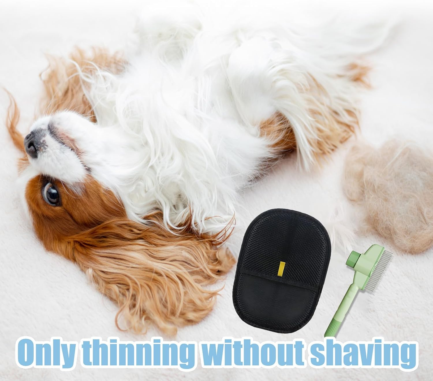 2PCS Pet Hair Remover Glove with Comb, Electrostatic Pet Hair Removal Glove for Dog Cat Grooming, Furniture and Car Seat Cleaning, Black Deshedding Gloves with Green Comb, Dog Washing Gloves