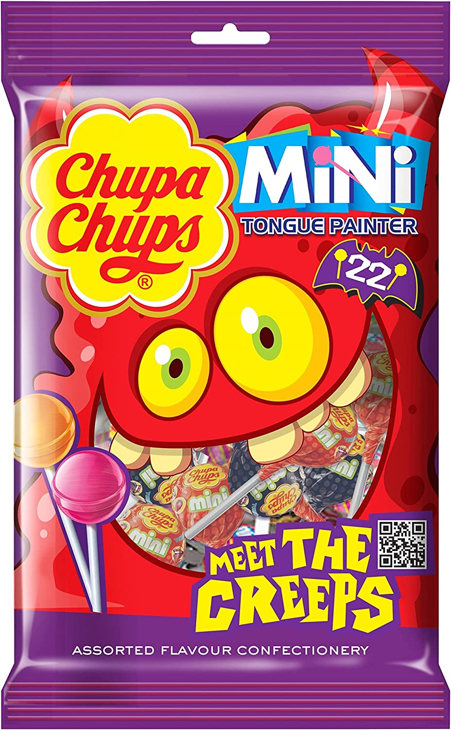 Chupa Chups Mini Lollipops Tube, 22 Lollipops image number 1