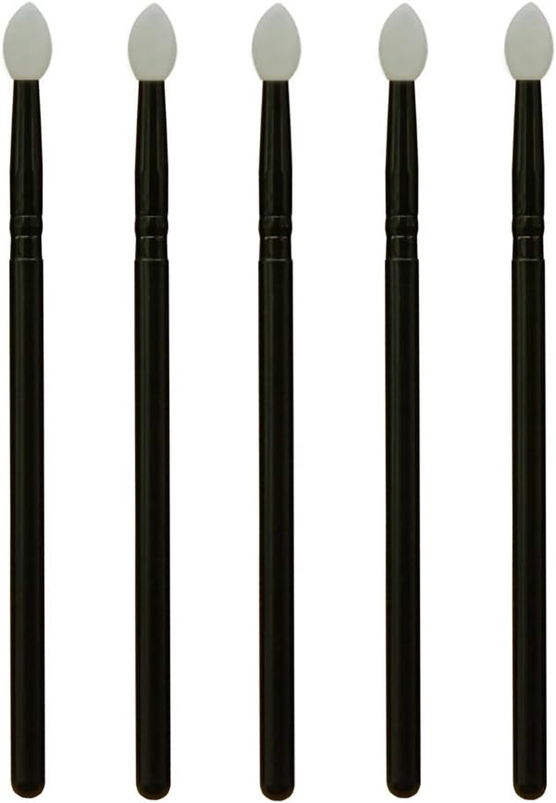 LORMAY 5 Pcs Silicone Eyeshadow Brushes. Professional Applicators for Metallic Glitter Shimmer Eyeshadow (White) image number 3