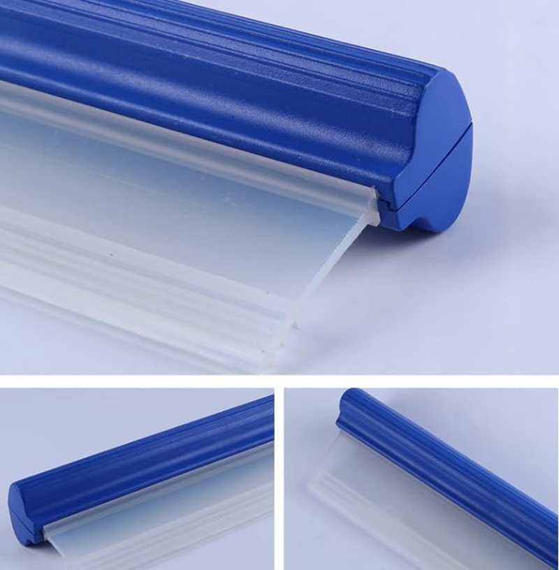 9.5 * 31Cm Silicone Car Squeegee - Automotive Water Wiper for Drying, Flexible T-Bar Water Blade for Windshield, Glass, Window, Mirror, Bathroom (Blue, 9.5 * 31Cm) image number 5